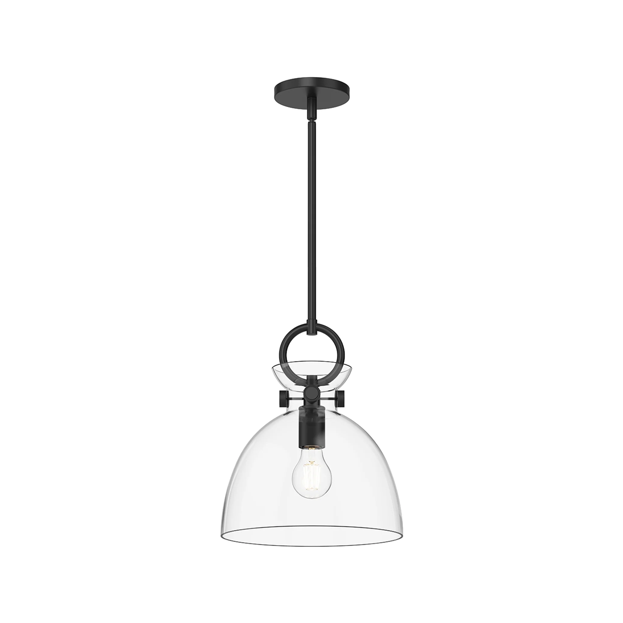 Hollin Open Clear Glass Pendant - Image 4