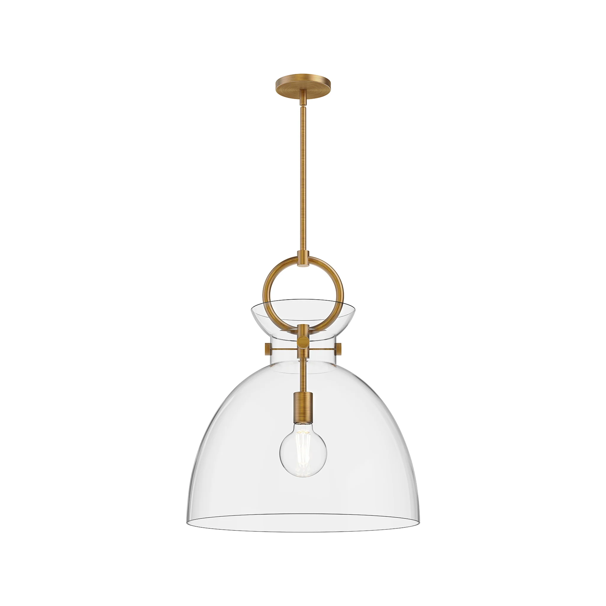 Hollin Open Clear Glass Pendant - Image 5