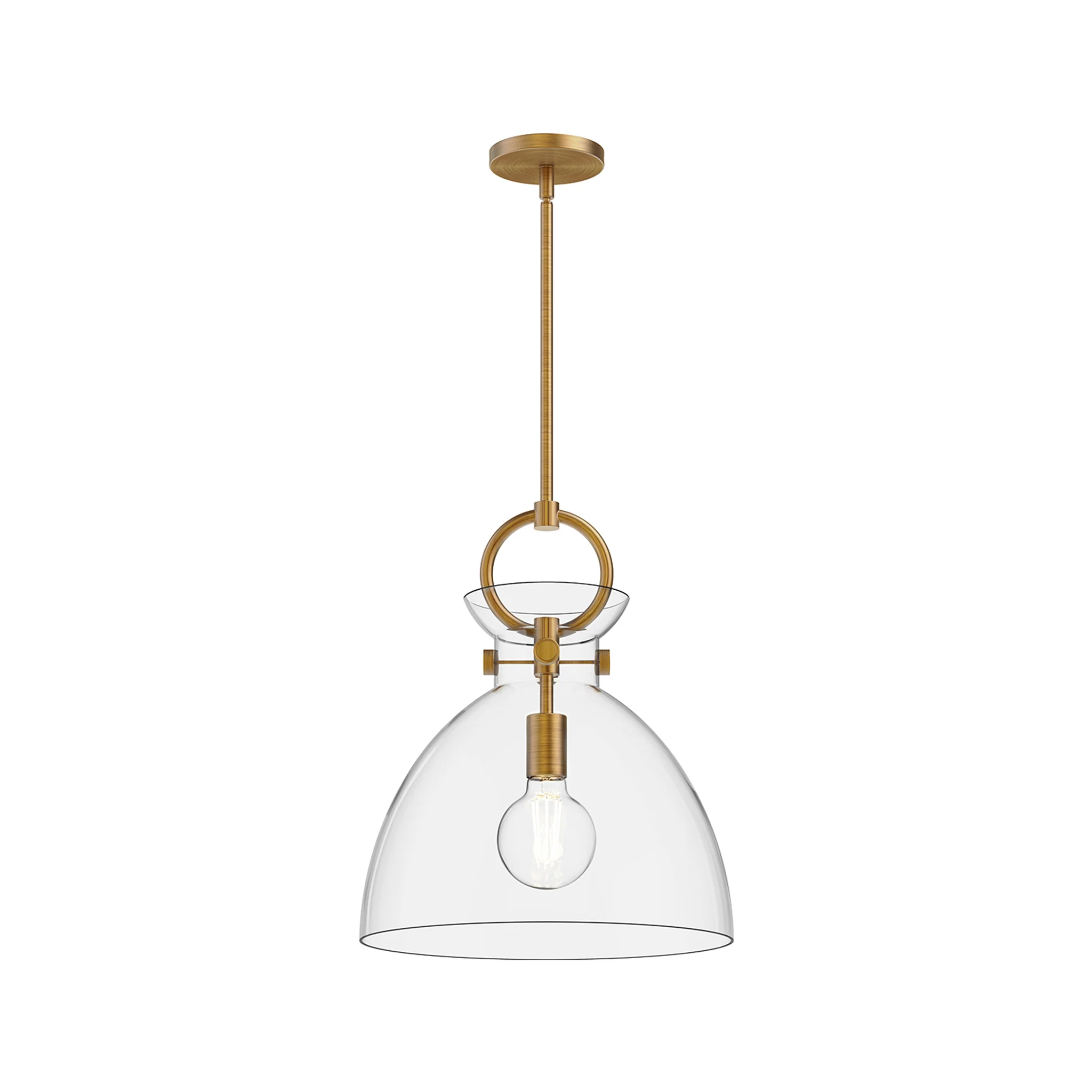 Hollin Open Clear Glass Pendant - Image 6