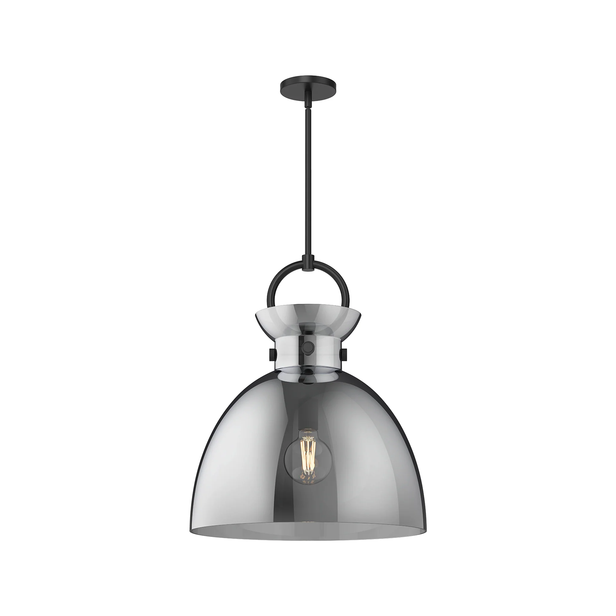 Hollin Open Clear Glass Pendant - Image 8