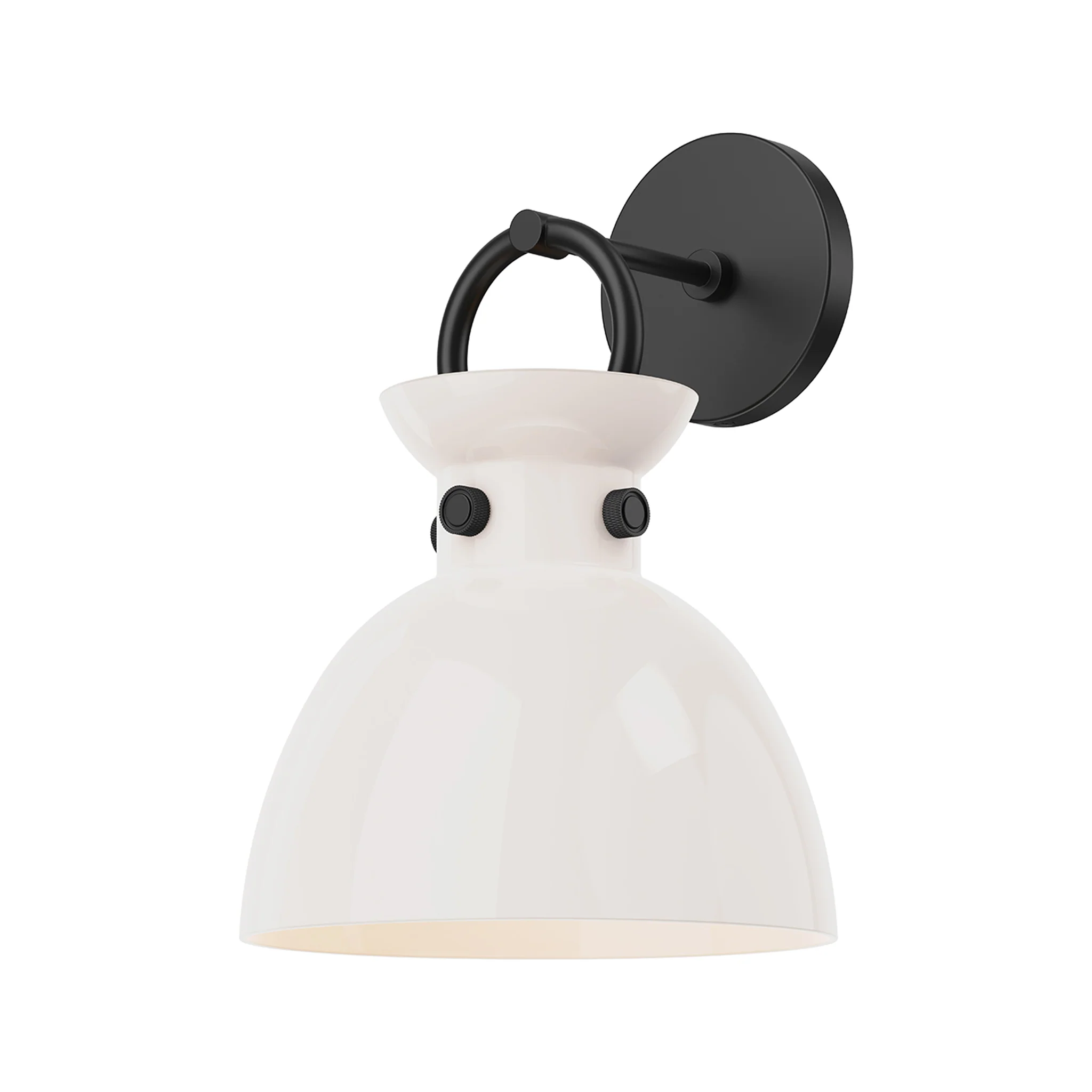 Hollin Open Opal Glass Sconce