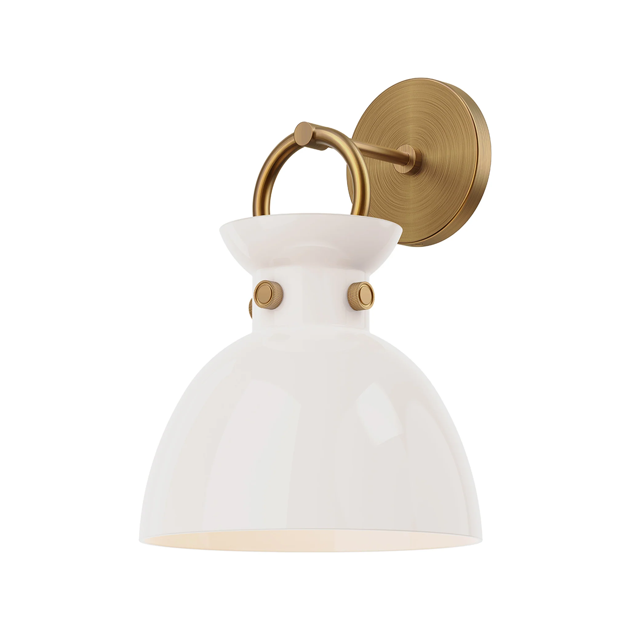 Hollin Open Opal Glass Sconce - Image 2