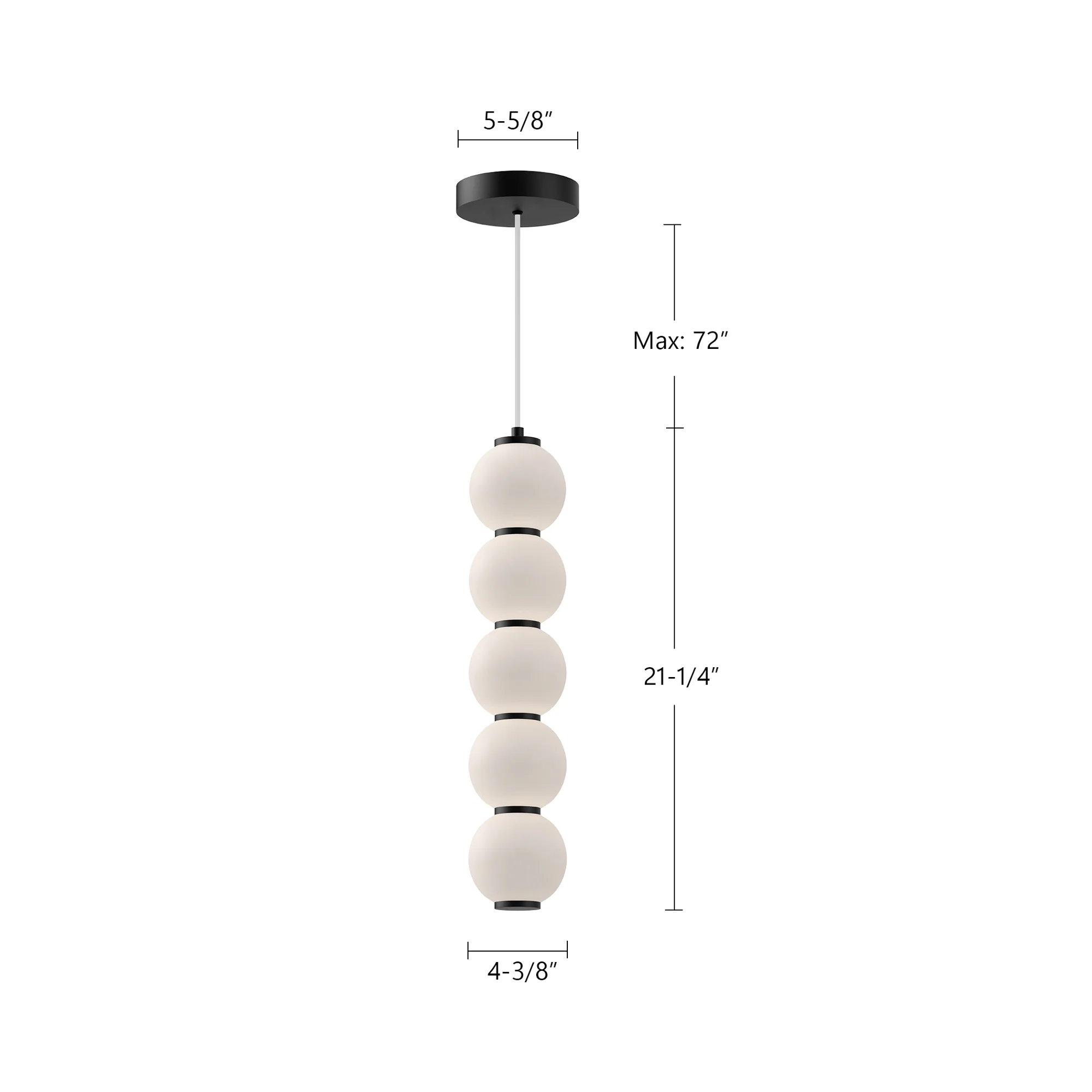 Isadora Opal Bowl Chandelier - Image 2