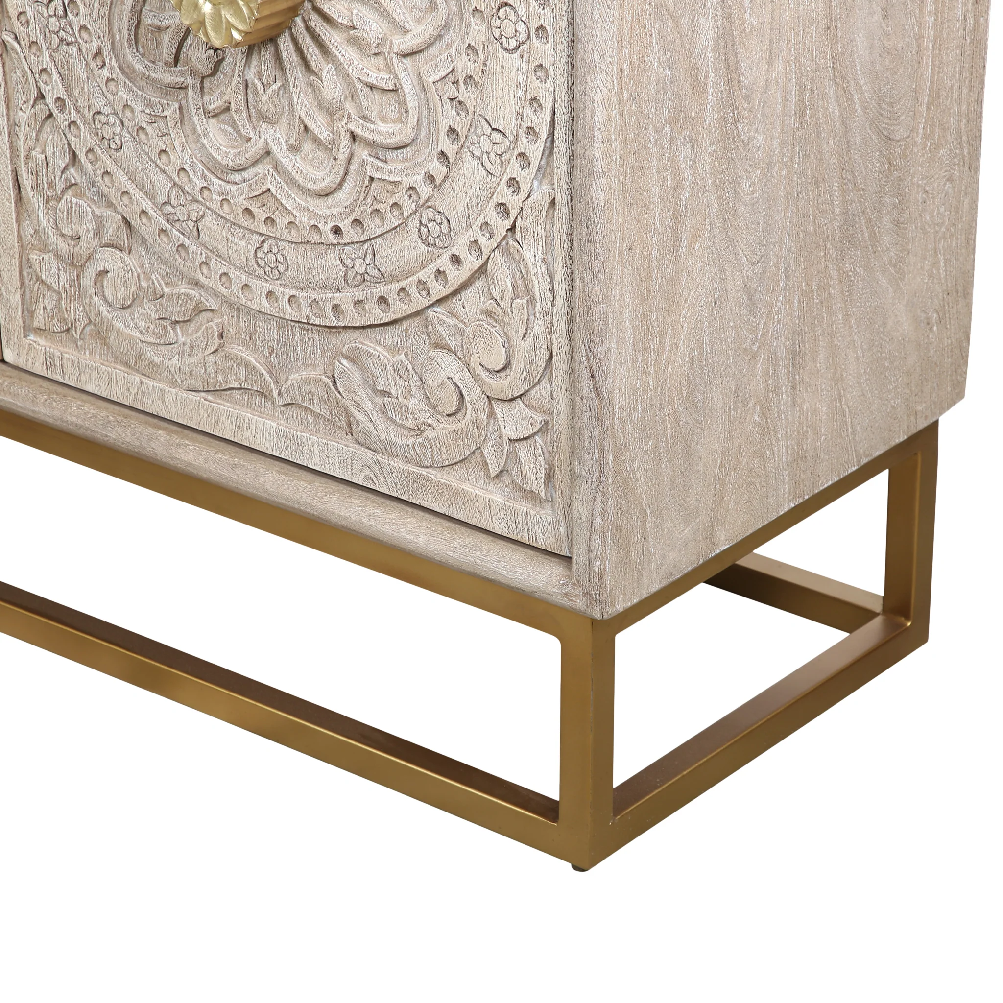 Nayla Carved Wood Sideboard - Image 7