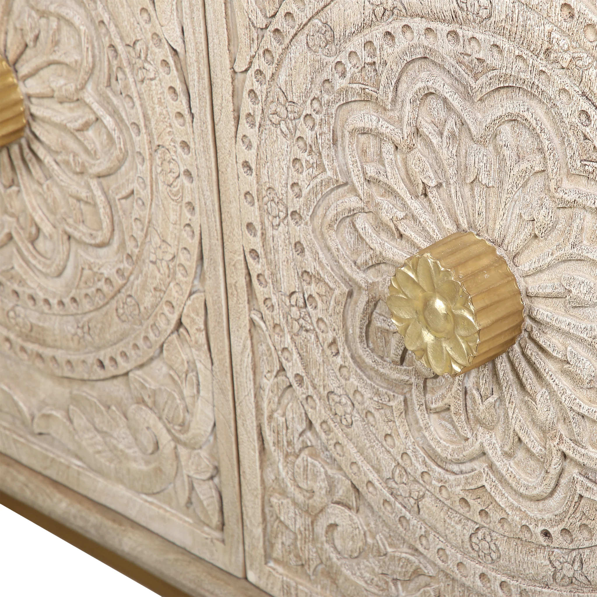 Nayla Carved Wood Sideboard - Image 9