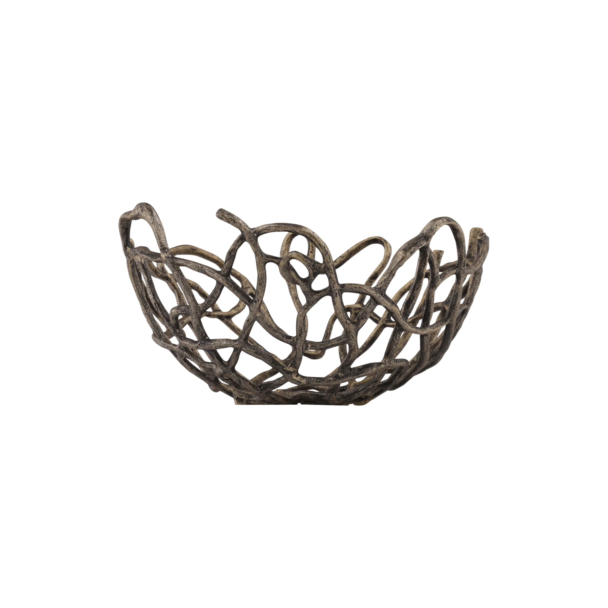 Kaelen Metal Branch Bowl