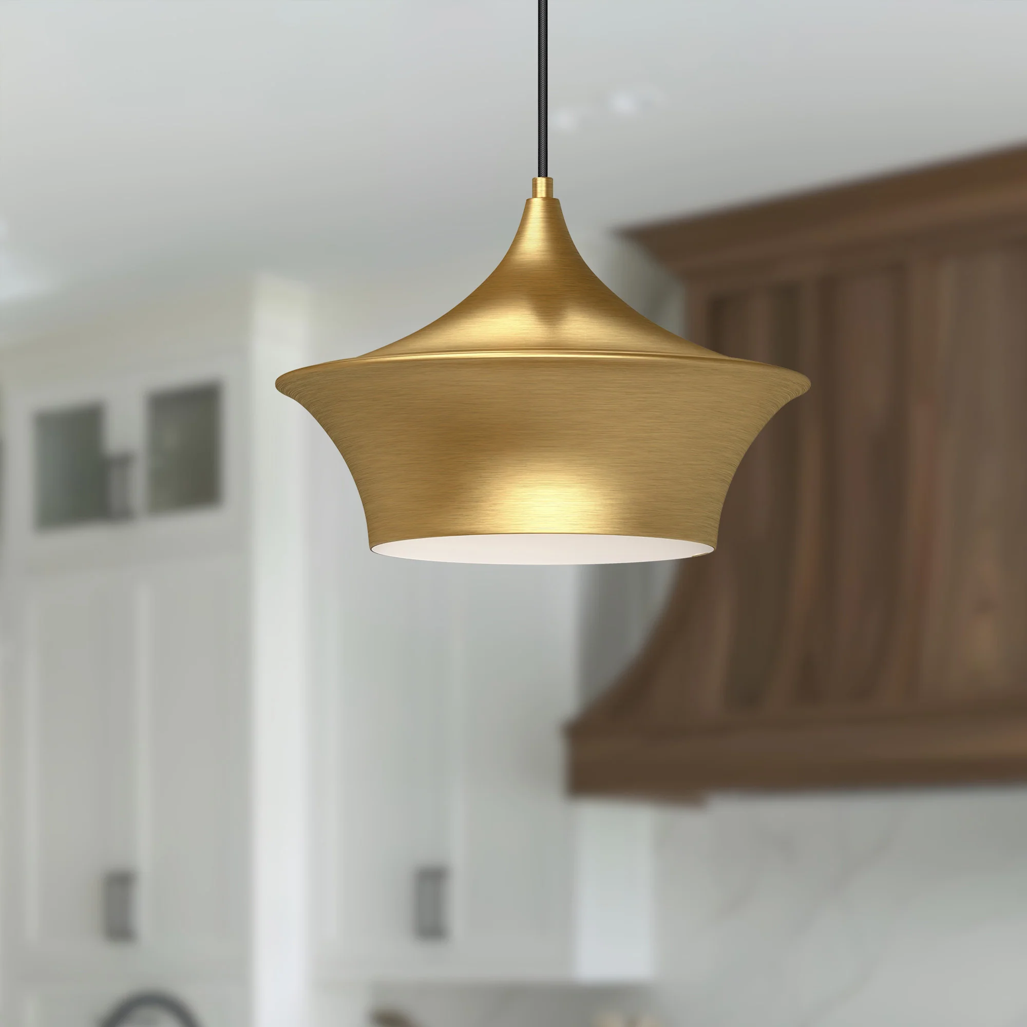 Kaelis Curved Metal Pendant - Image 2
