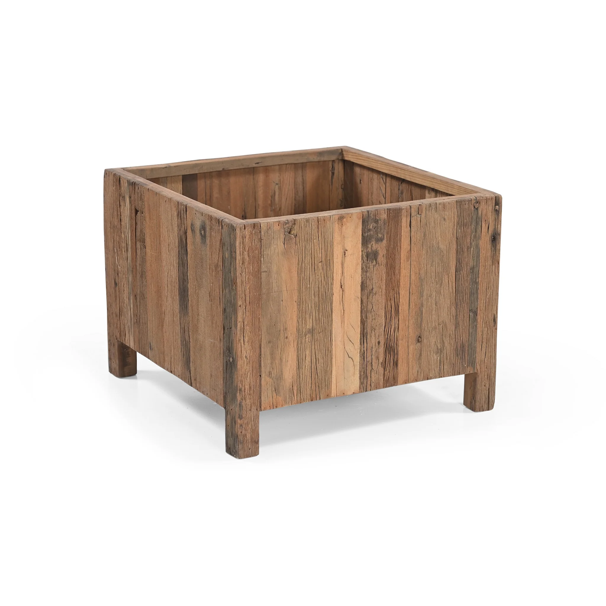Kamari Reclaimed Wood Planters - Image 10