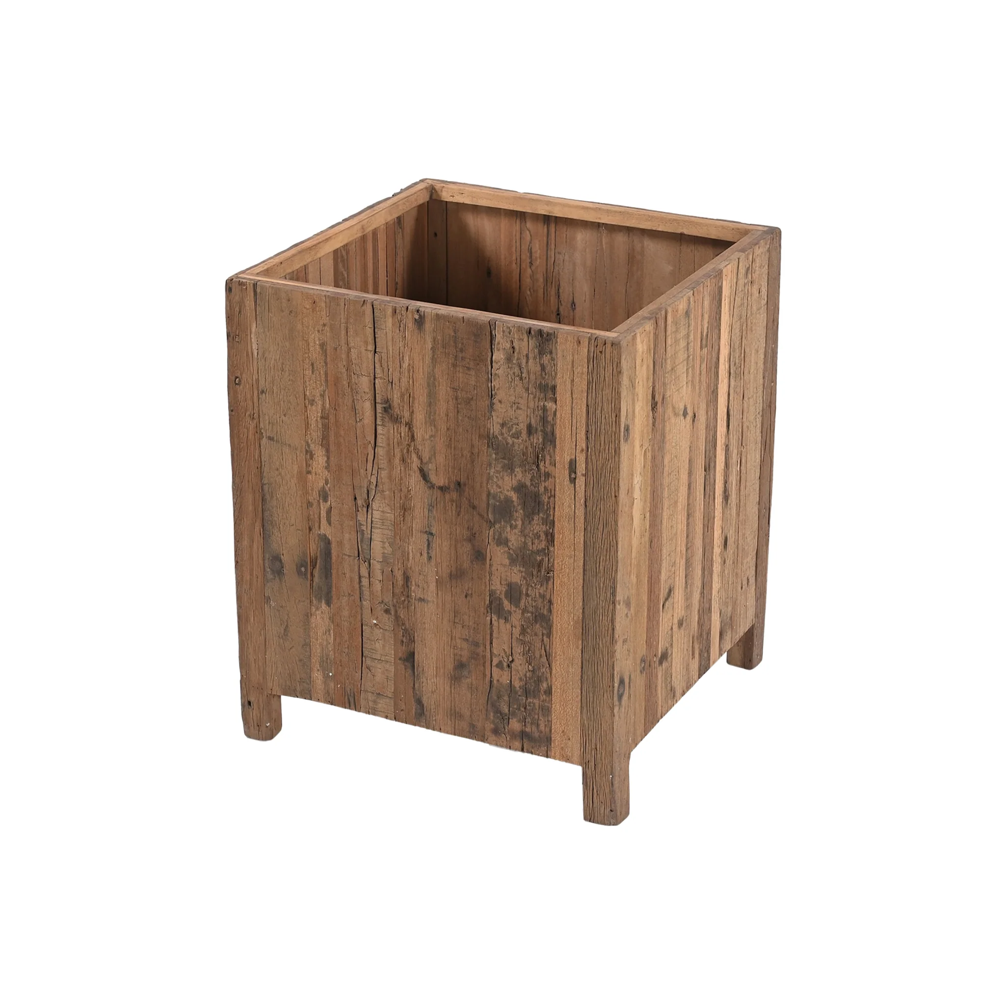 Kamari Reclaimed Wood Planters - Image 8