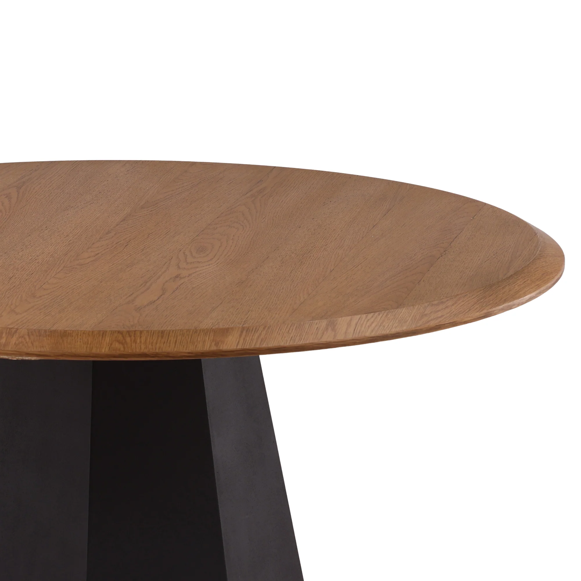 Kapzein Oak Pedestal Table - Image 2