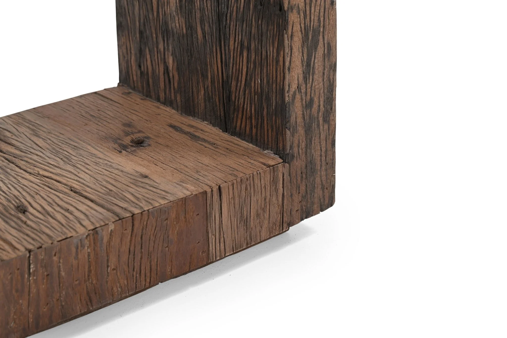 Karios Reclaimed Wood Marble Console - Image 4