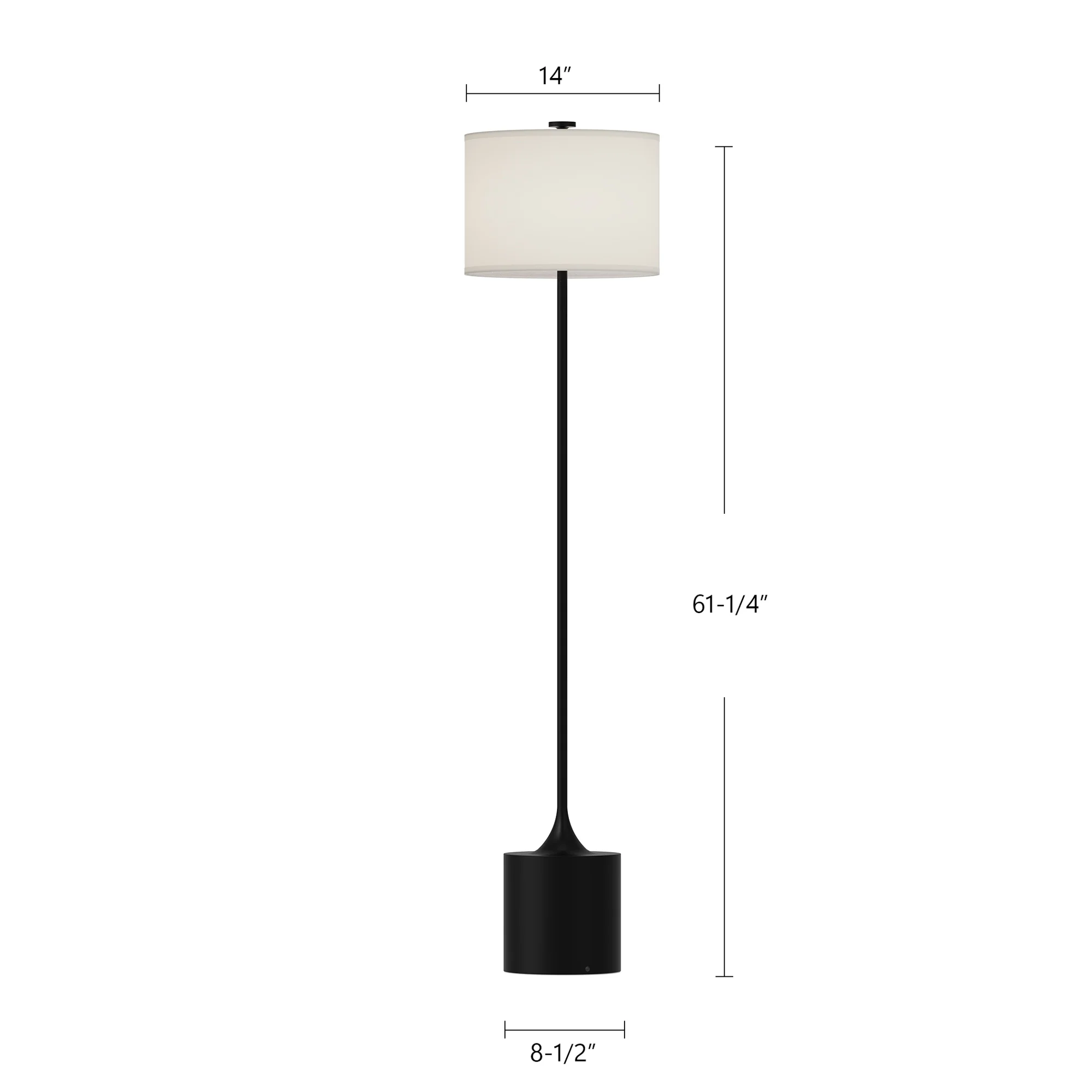 Kestrel Linen Floor Lamp - Image 3