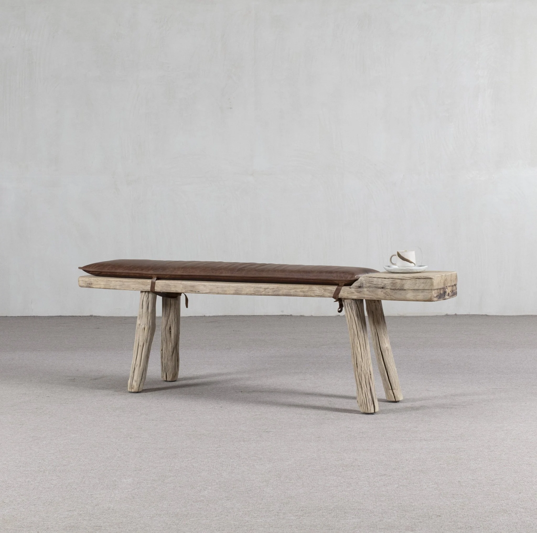 Khotan Leather Bench - Image 4