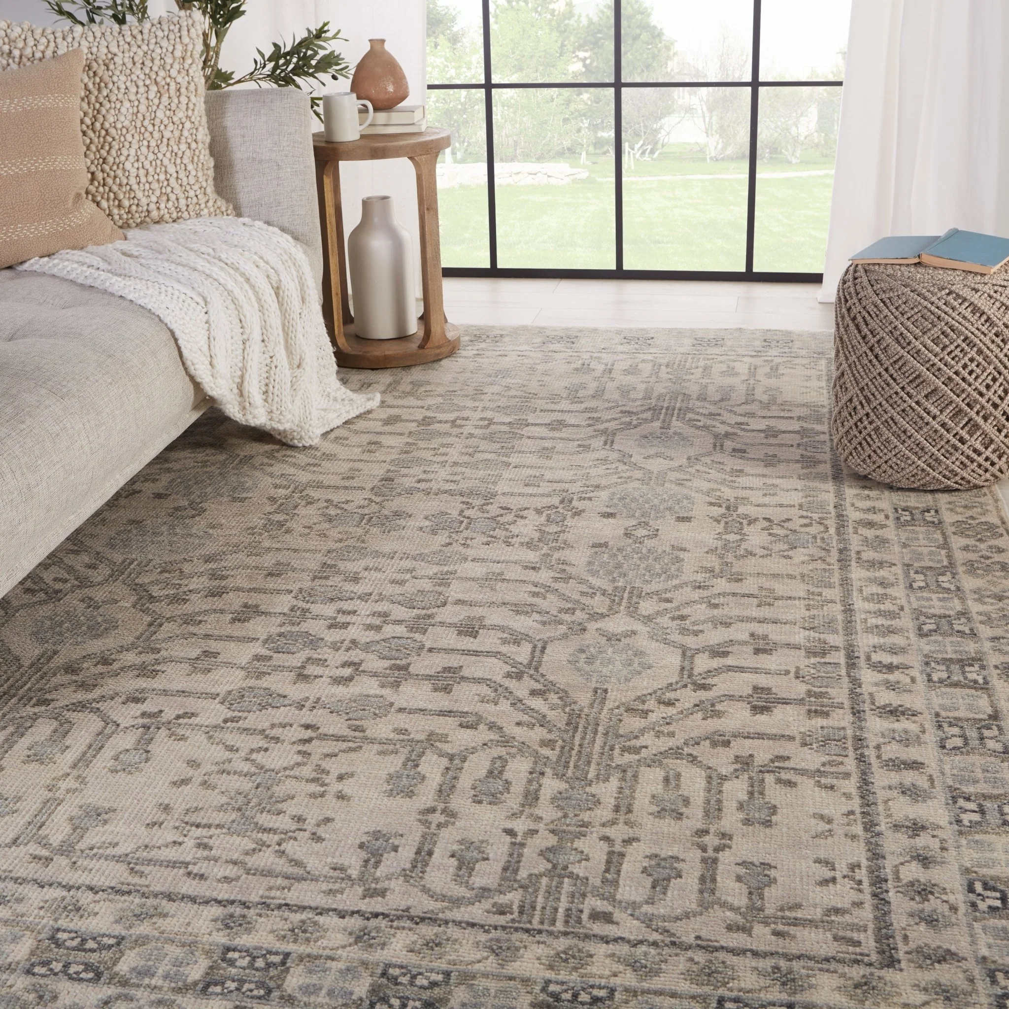 Kotan Gray Wool Rug - Image 12