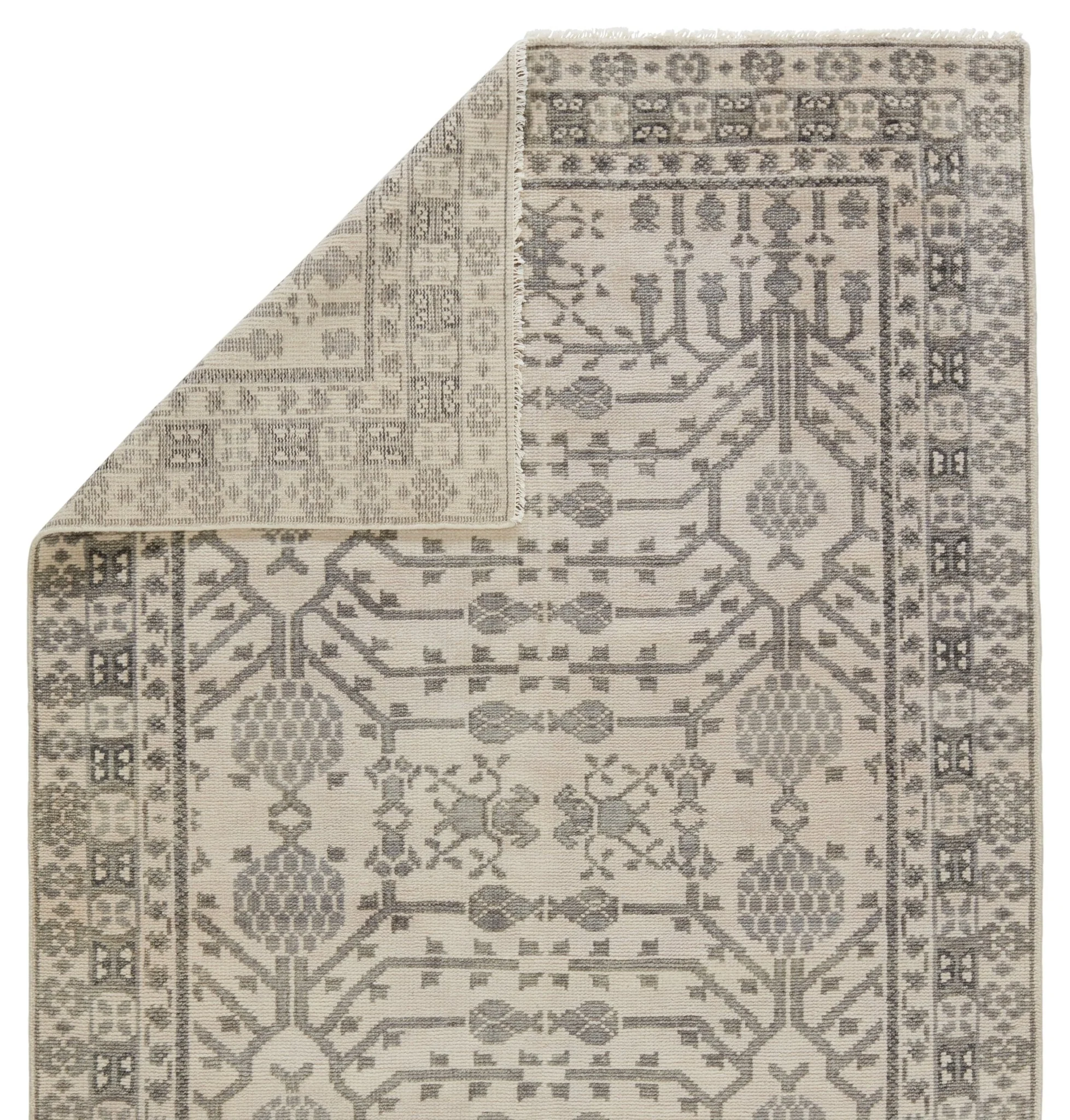 Kotan Gray Wool Rug - Image 4