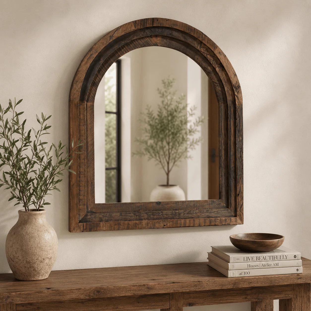 Kythra Reclaimed Wood Mirror