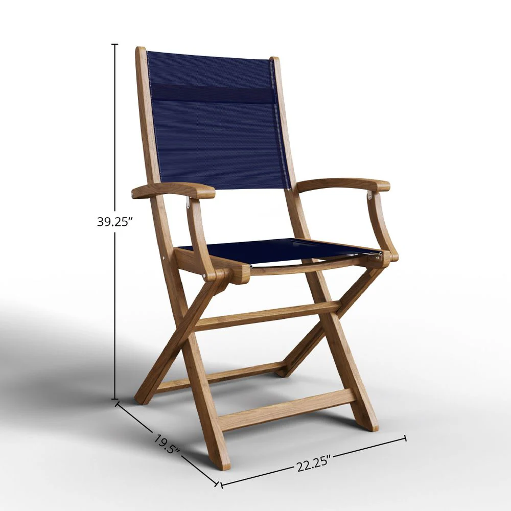 Lacanau Teak Folding Chair - Image 12