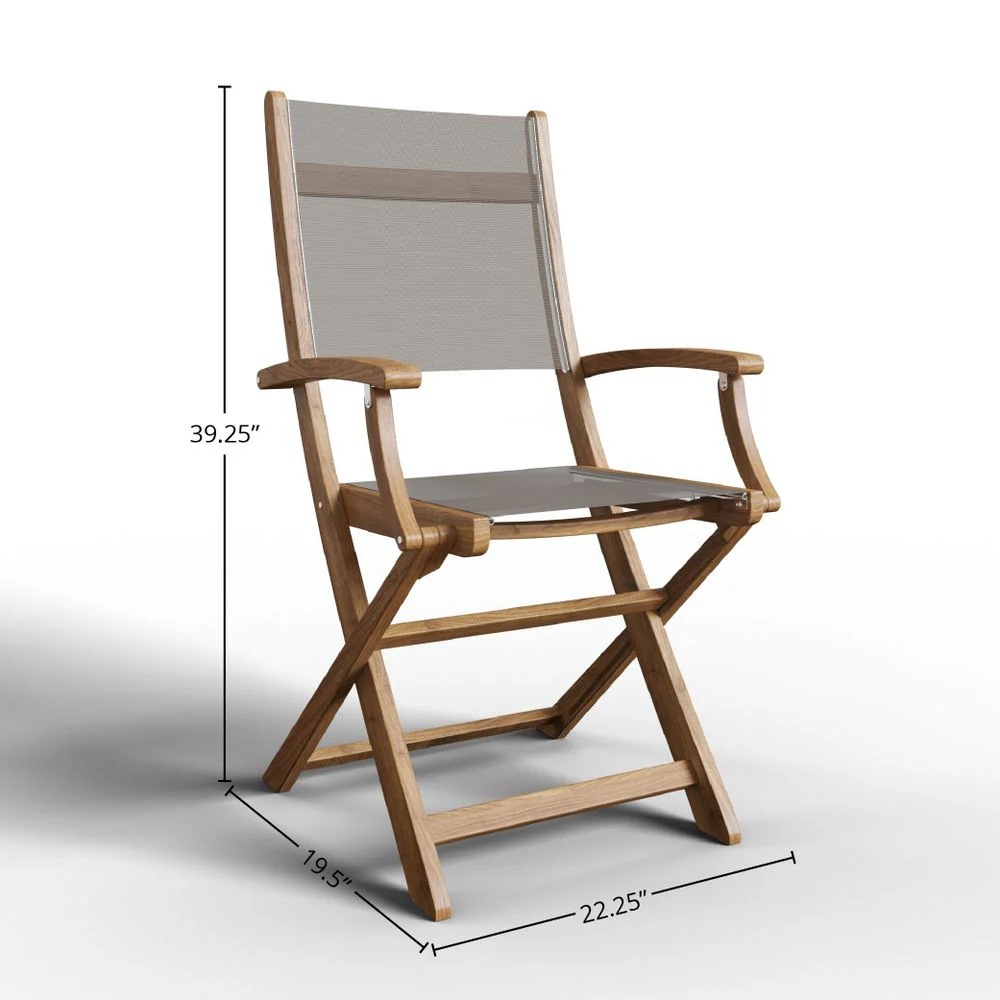 Lacanau Teak Folding Chair - Image 18