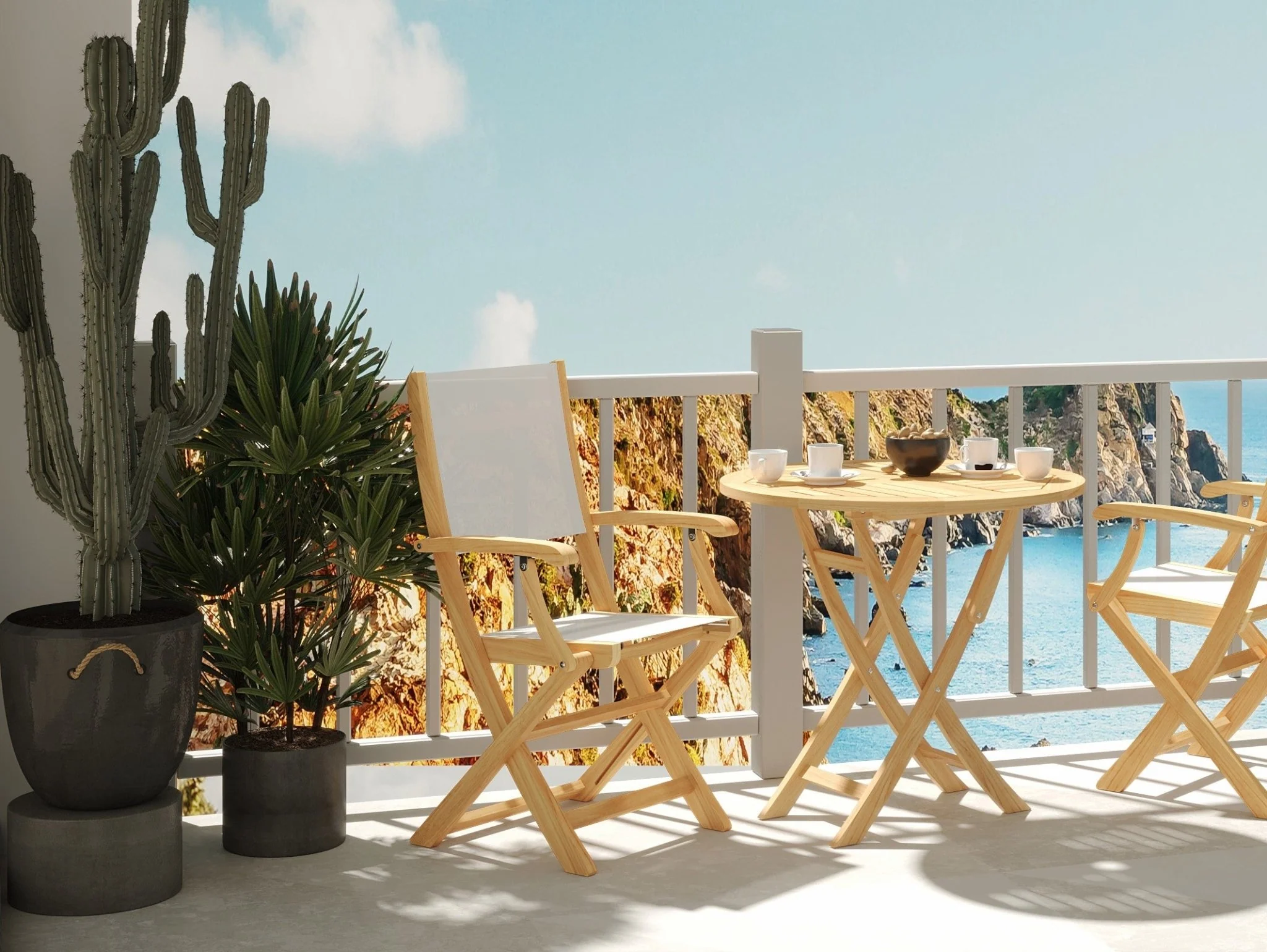 Lacanau Teak Folding Chair - Image 20