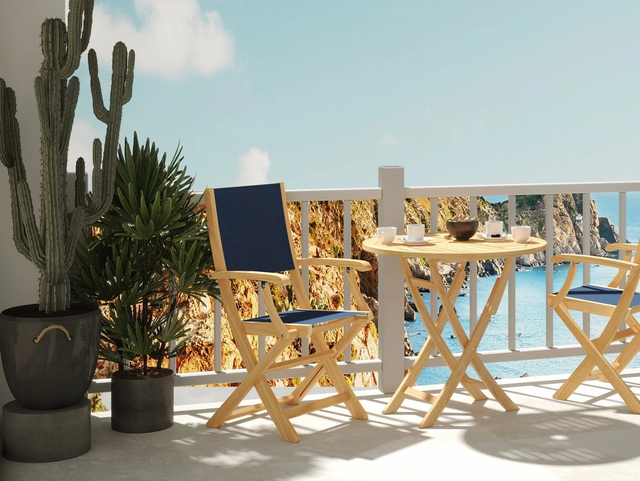 Lacanau Teak Folding Chair - Image 8
