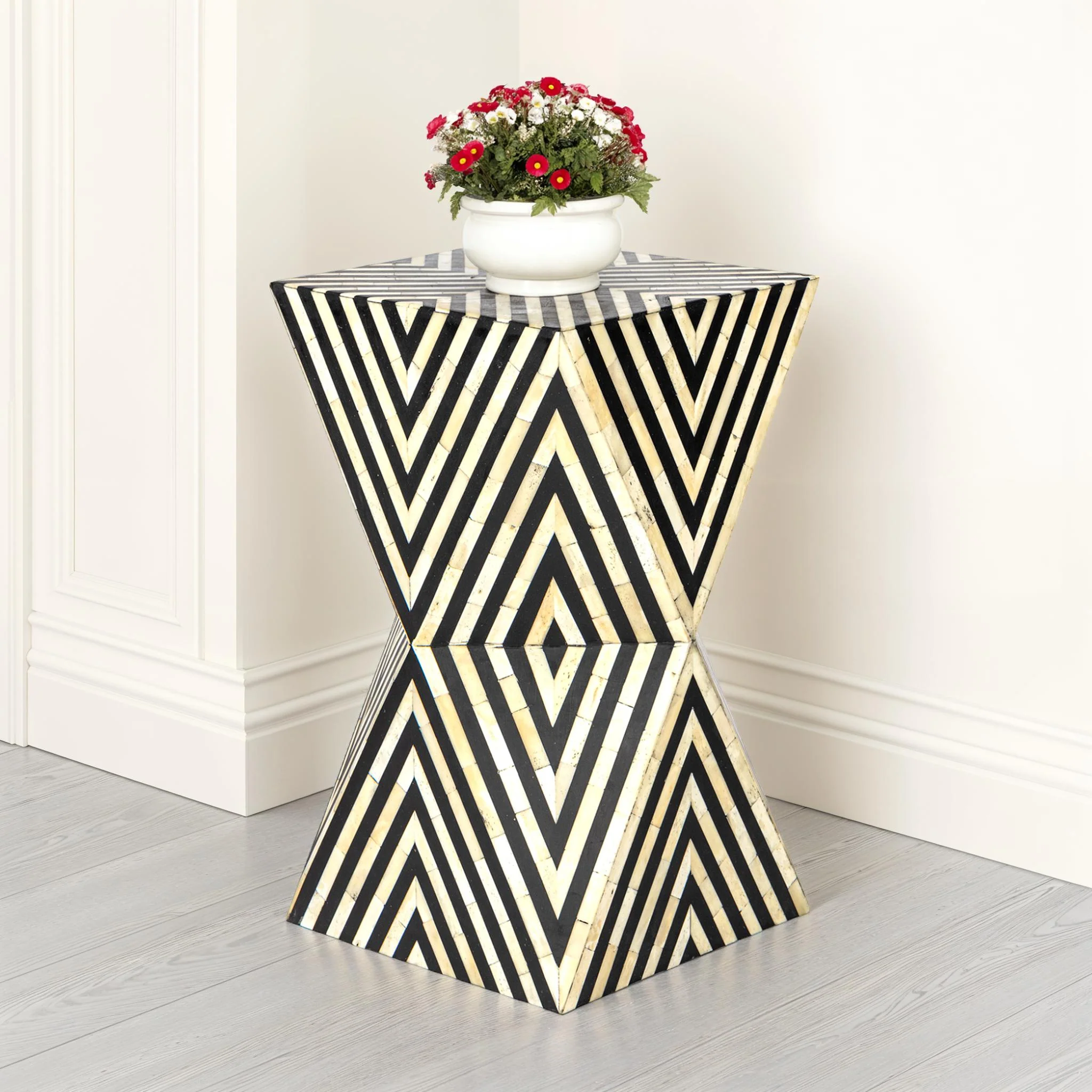 Lagos Inlay Side Table - Image 2