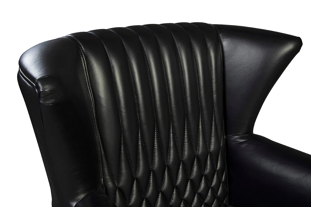 Les Puces Leather Club Chair - Image 9