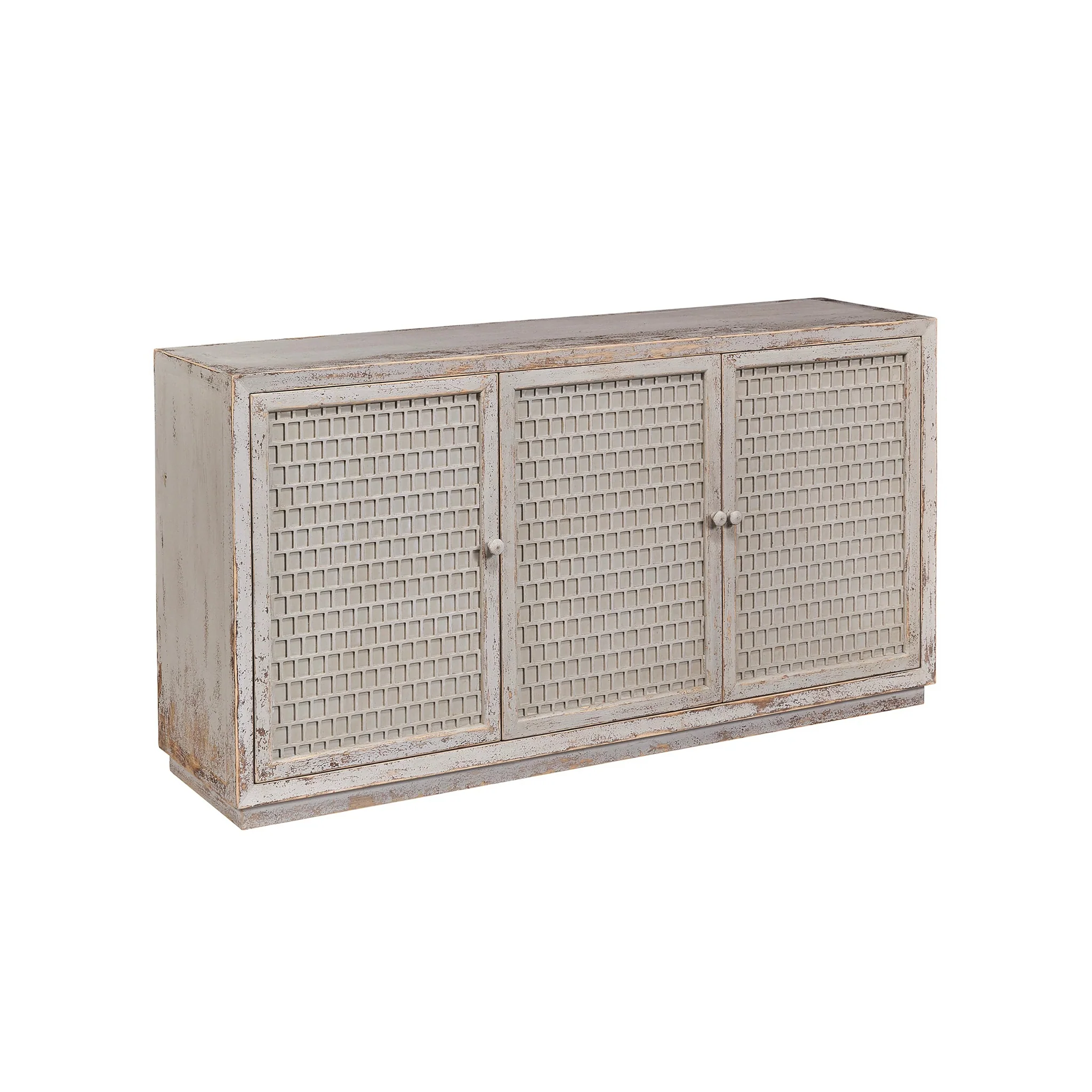 Light Wash Gray Pine Sideboard