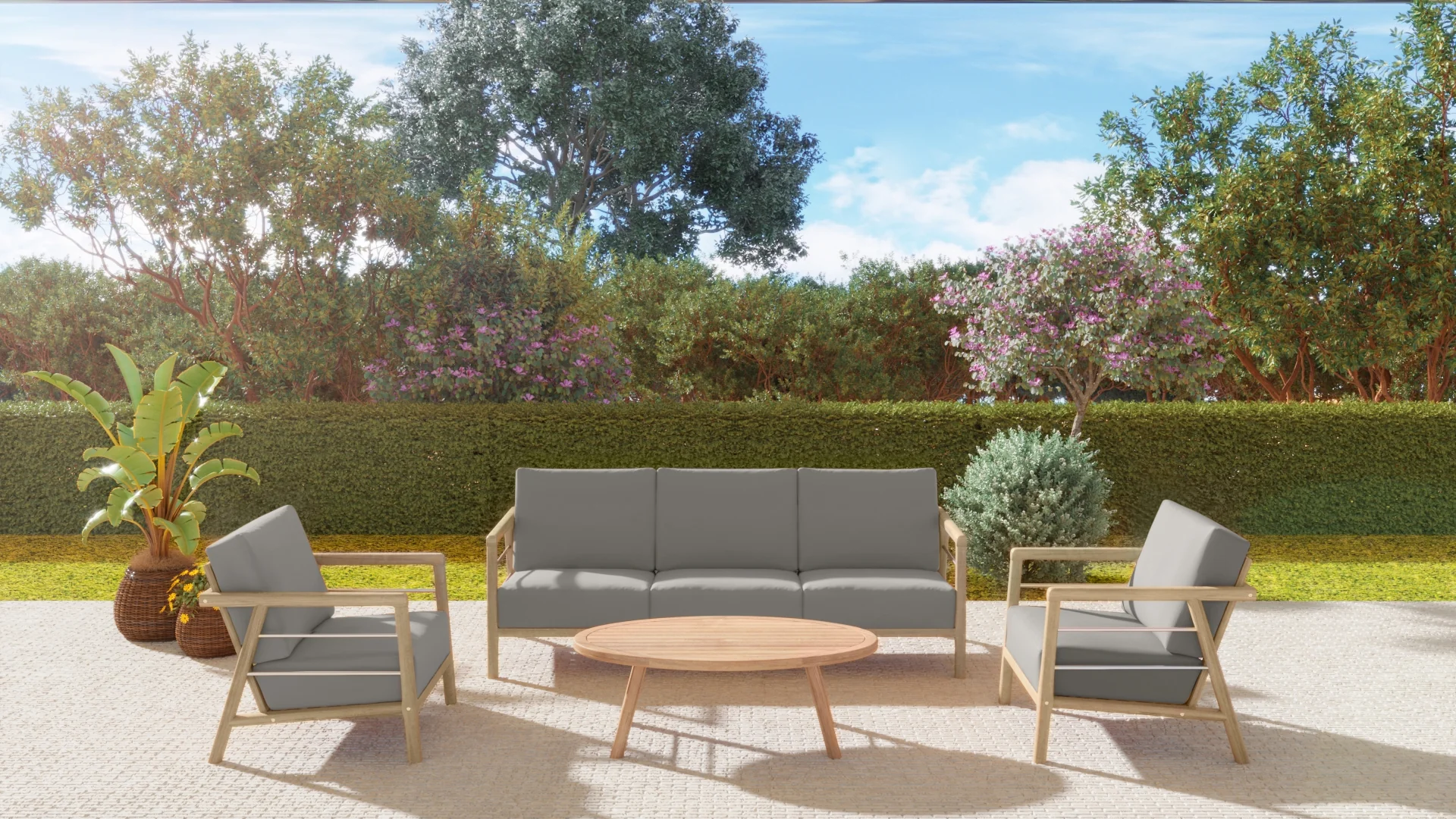 Lorvane Teak Sofa - Image 10