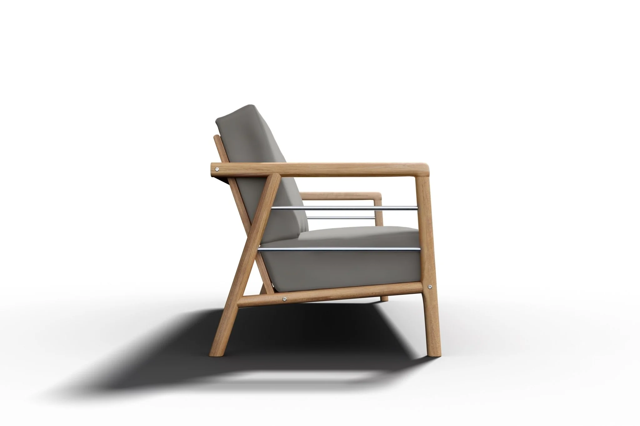 Lorvane Teak Sofa - Image 11