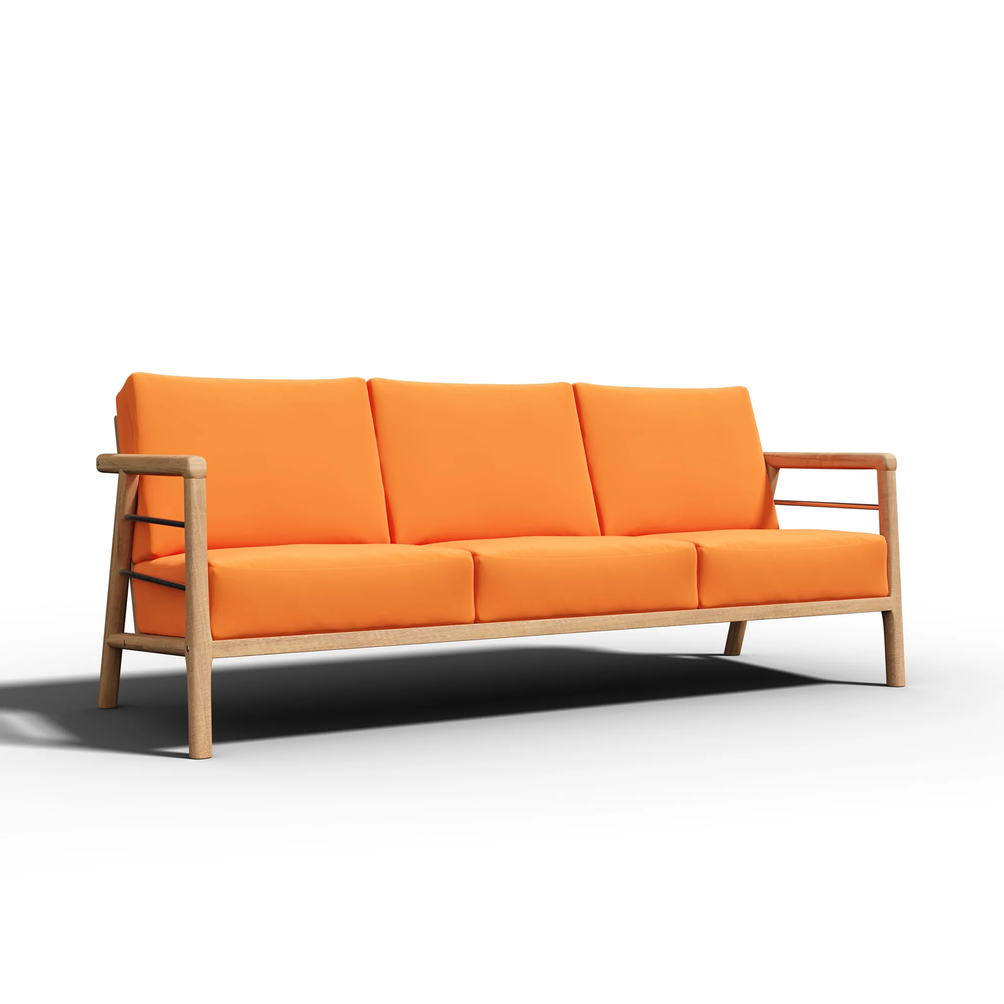 Lorvane Teak Sofa - Image 15