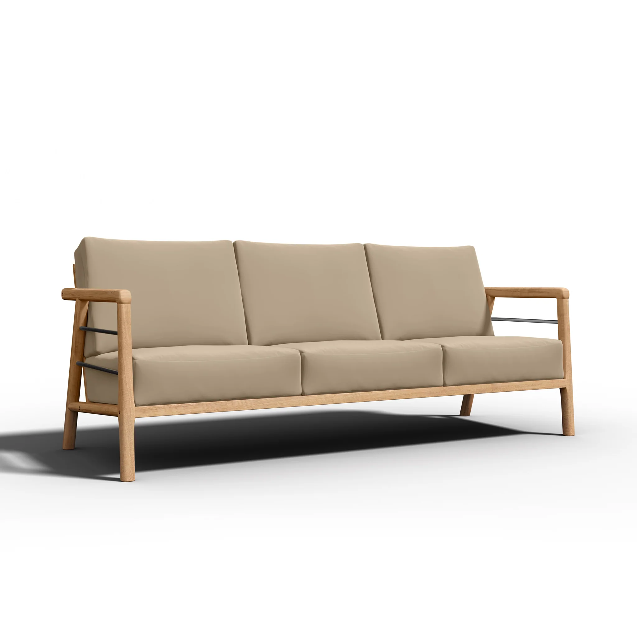 Lorvane Teak Sofa - Image 2