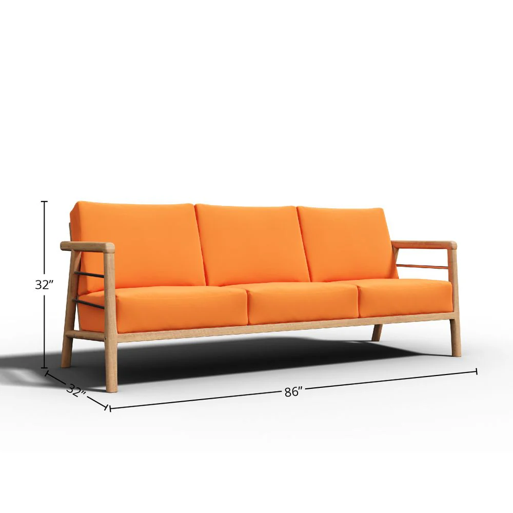 Lorvane Teak Sofa - Image 21