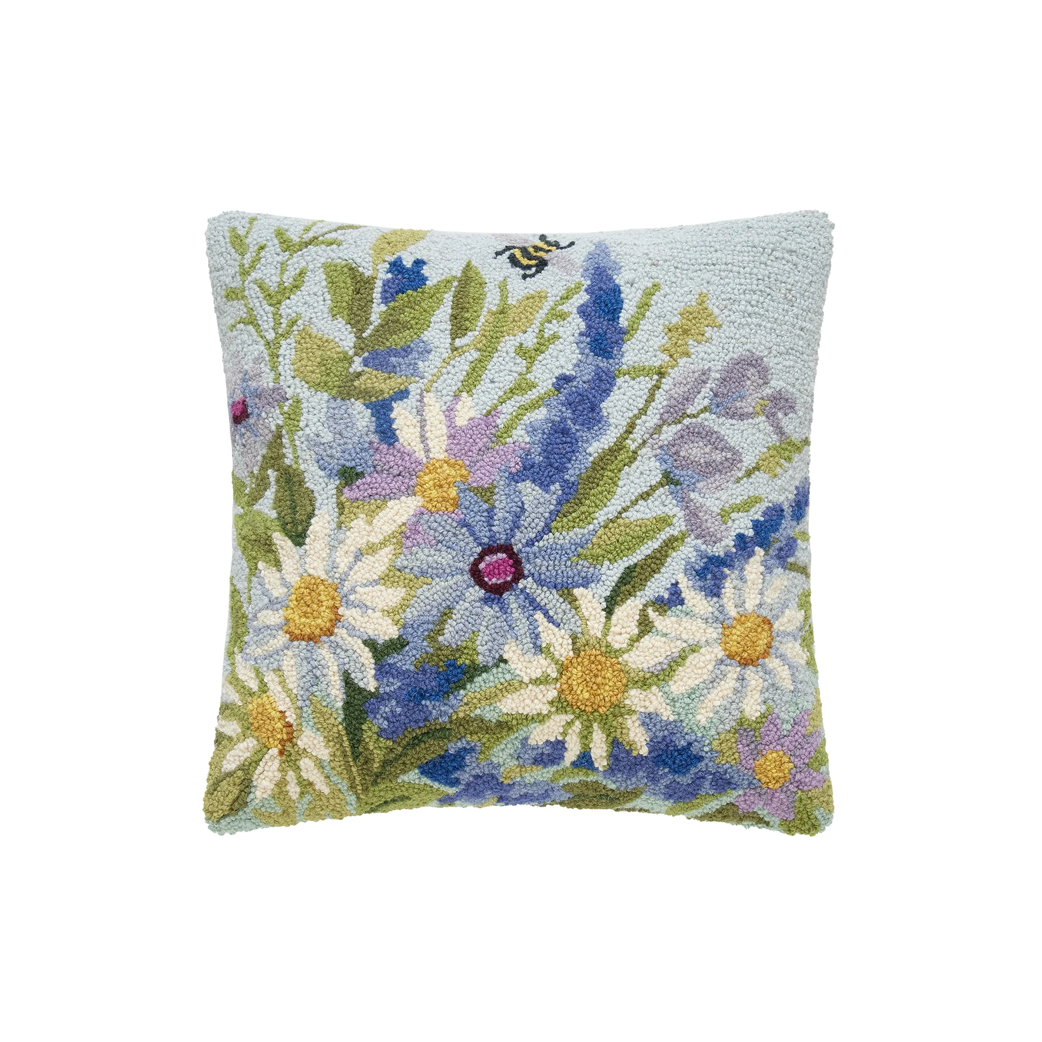 Lunaria Field Hooked Pillow