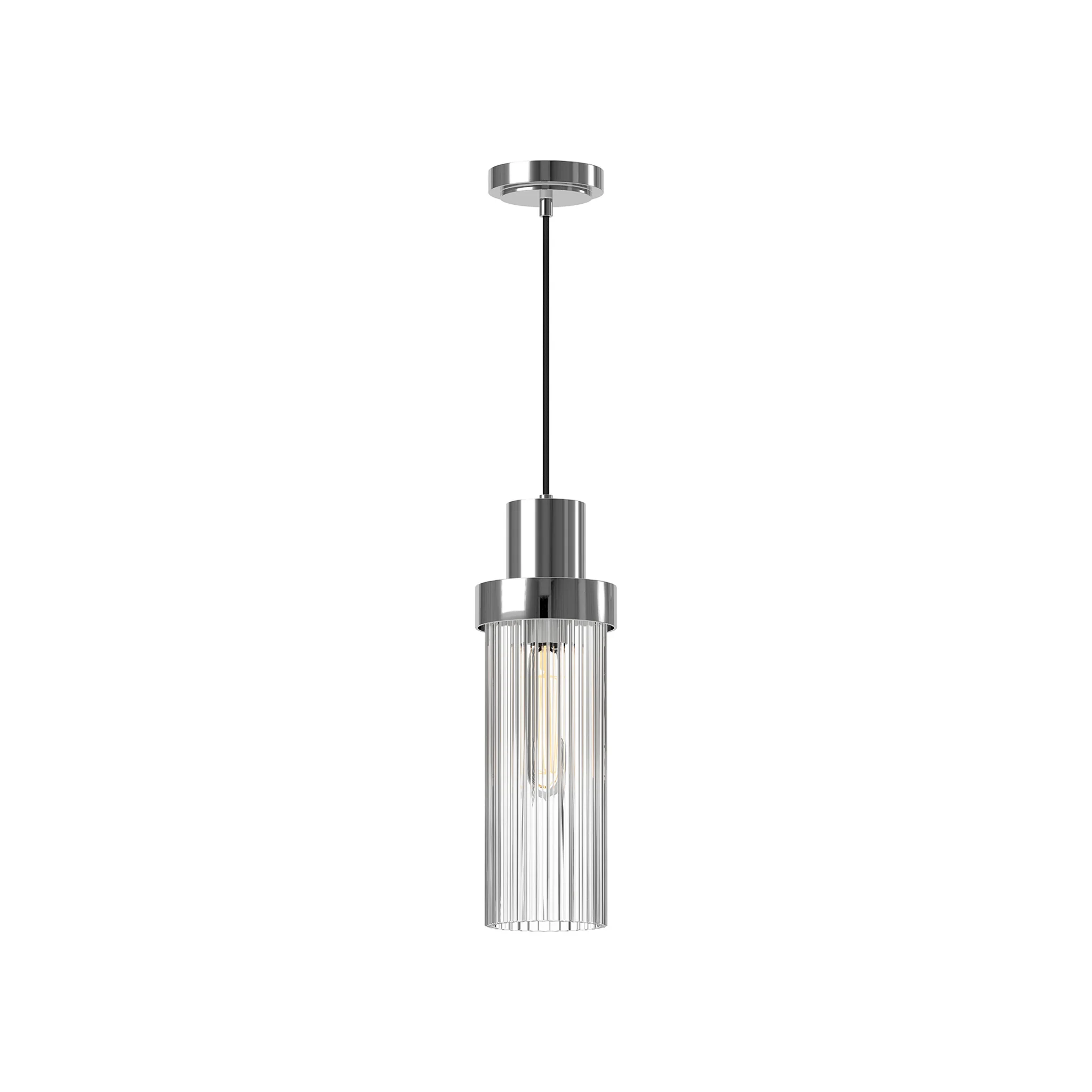 Lunaris Ribbed Glass Pendant - Image 4
