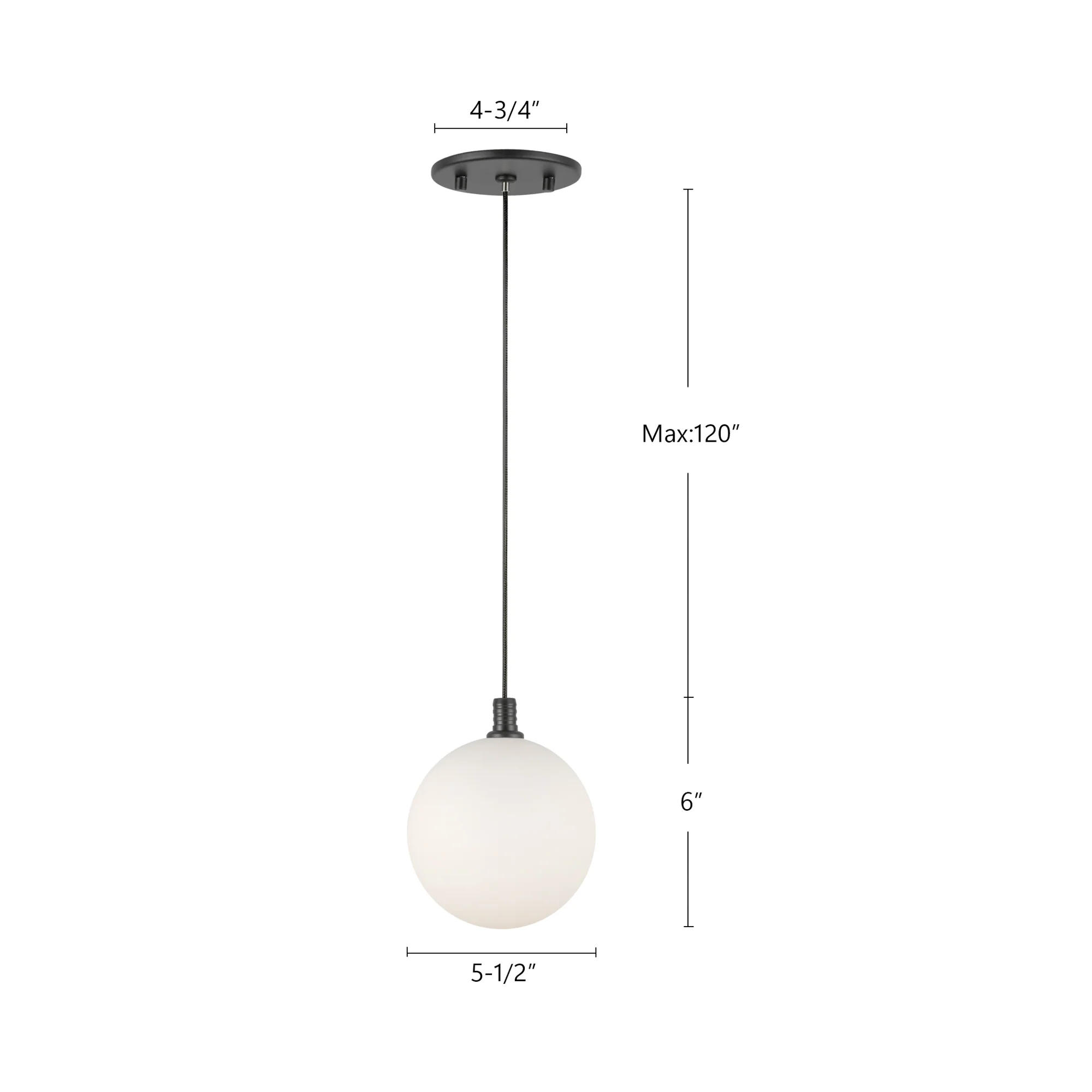 Lunaro Opal Glass Pendant - Image 2