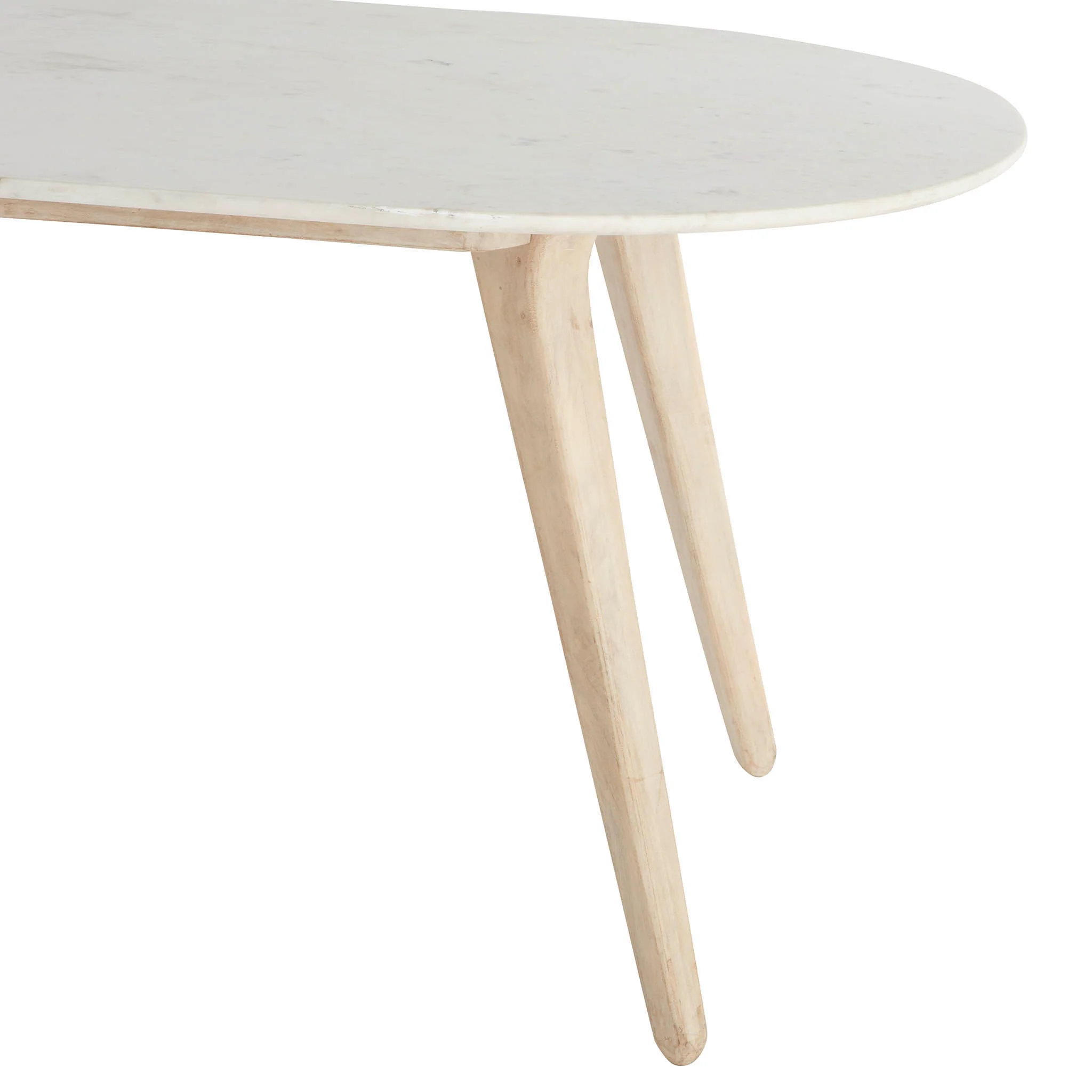 Lund Mid-Century Marble Dining Table - Large - Image 4