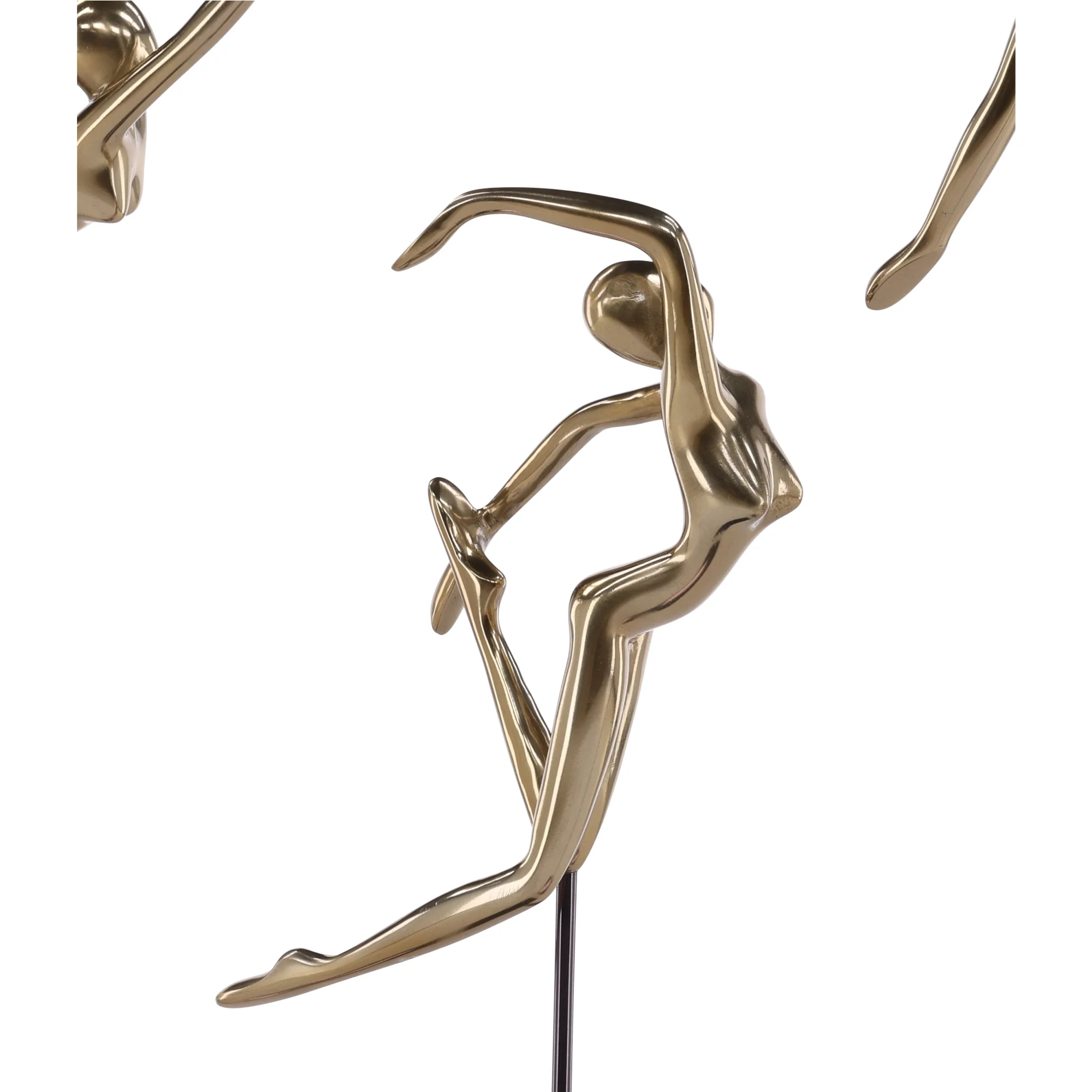 Lyara Brass Acrobat Sculptures - Image 3