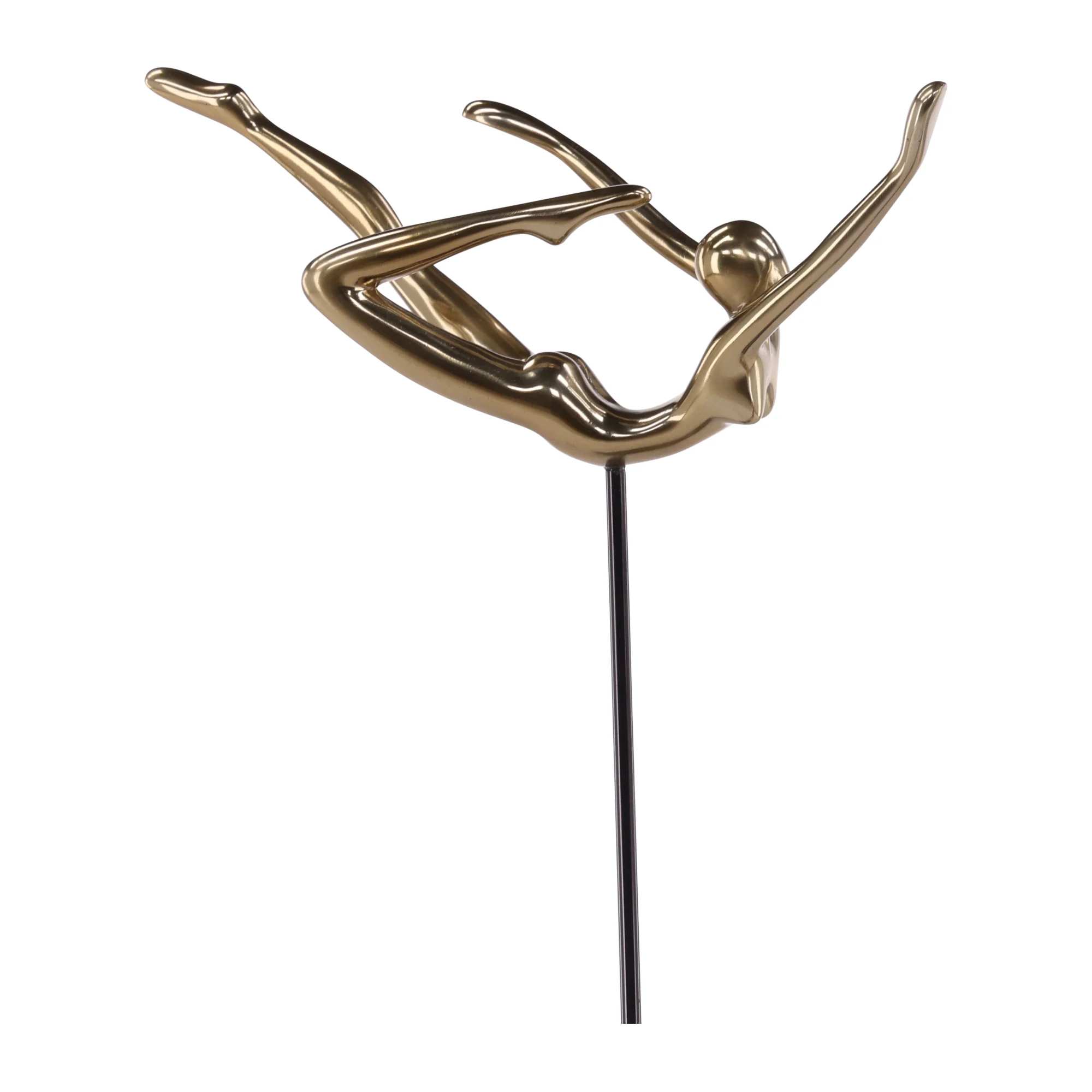 Lyara Brass Acrobat Sculptures - Image 4