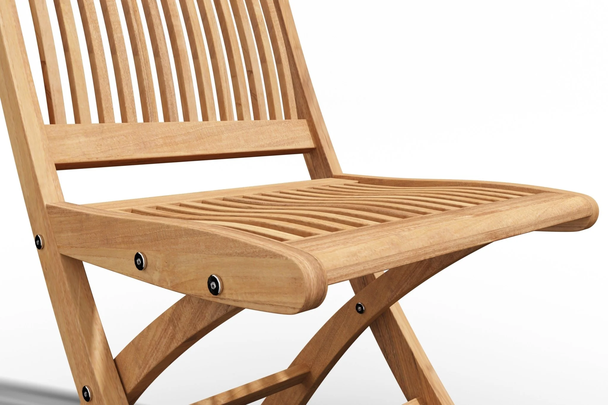 Lysandra Teak Folding Chair - Image 5