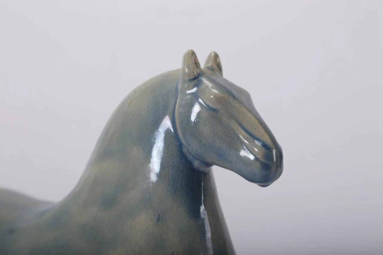 Lysora Glazed Horse Sculpture - Image 7