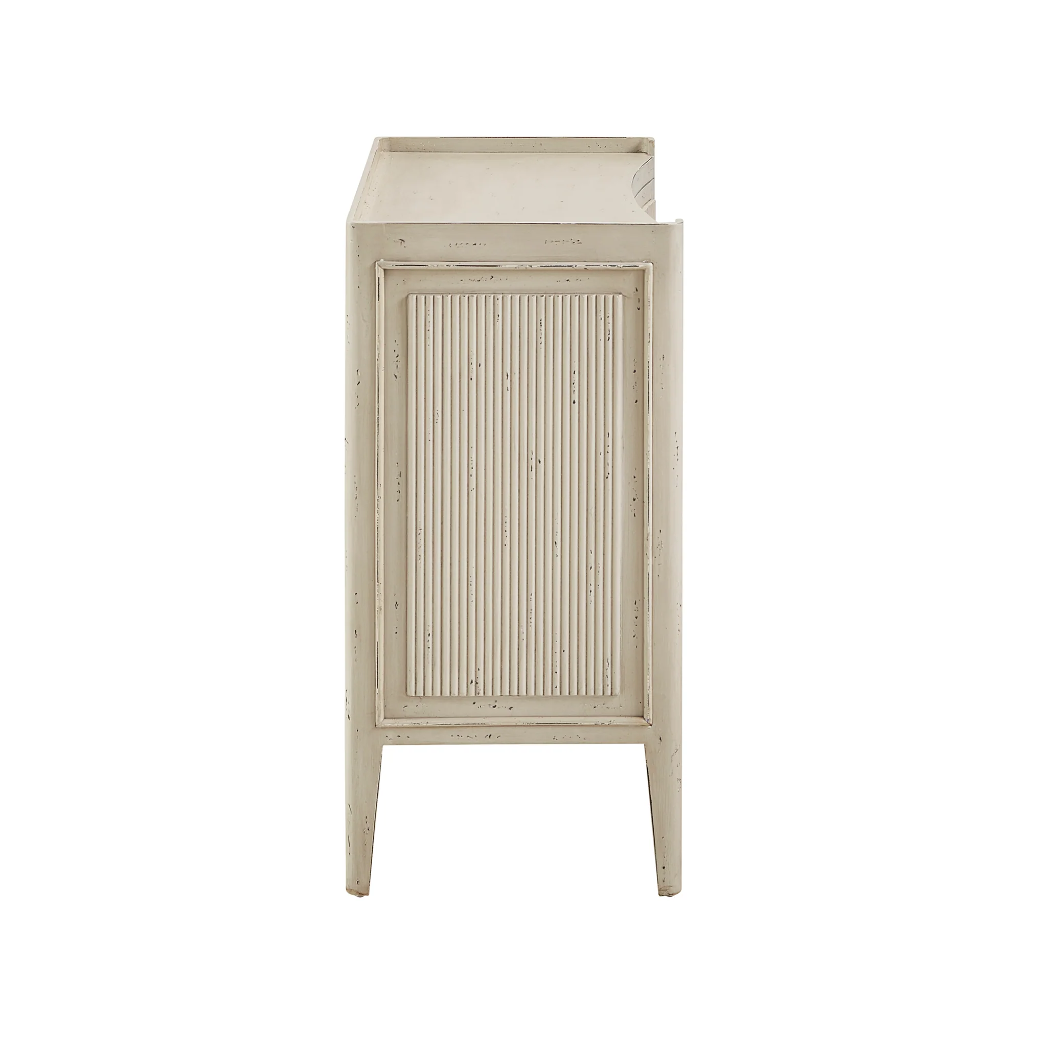 Mahogany Fluted Chest with Star Pulls - Image 5