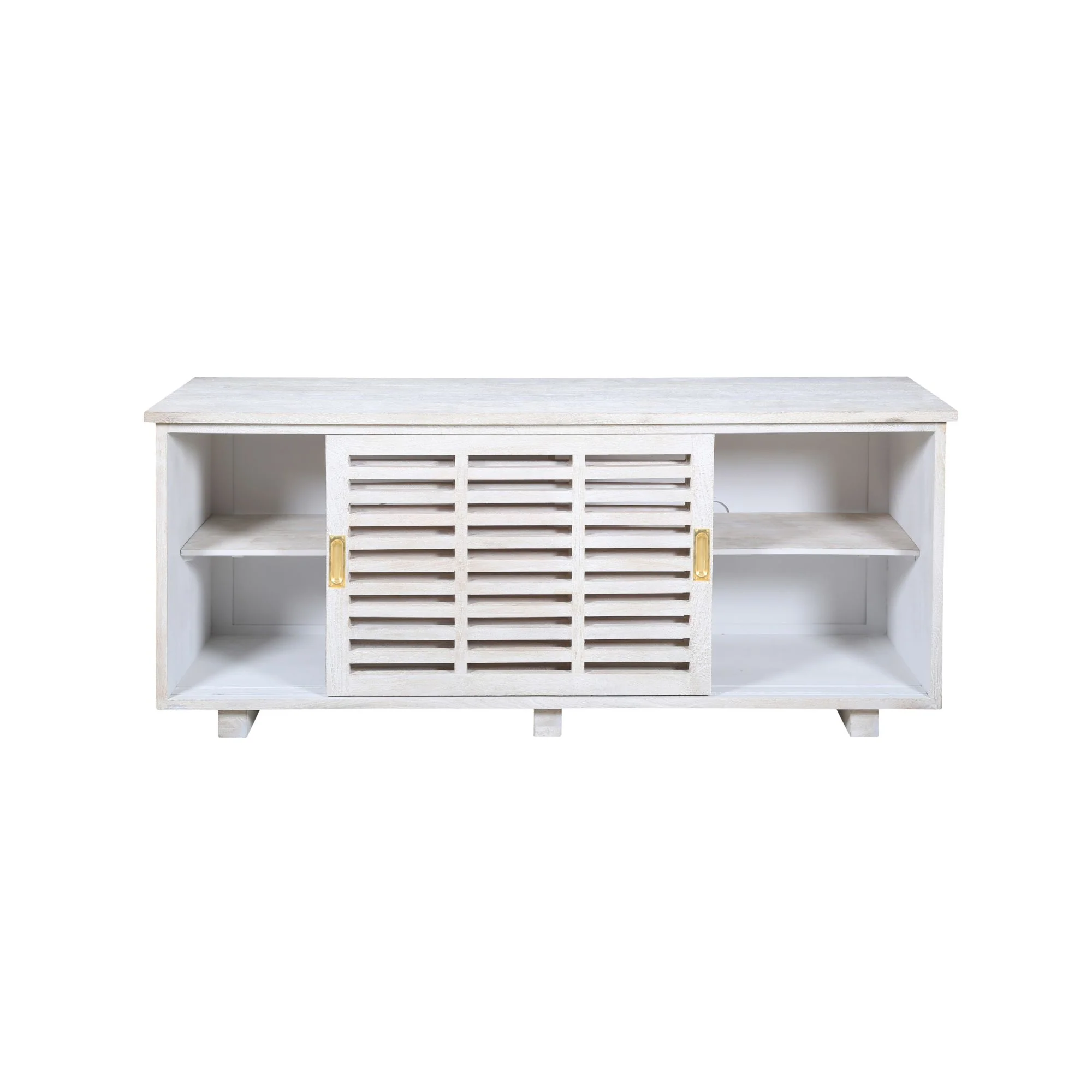 Rhodes Slatted Wood Sideboard - Image 3