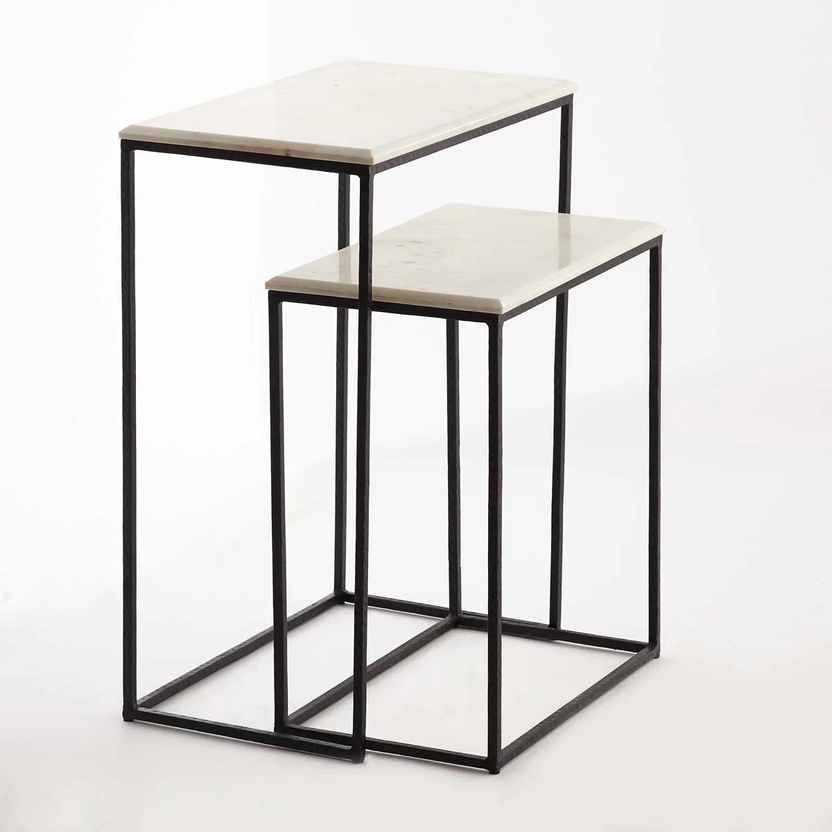 Marble Nesting Side Tables - Image 3