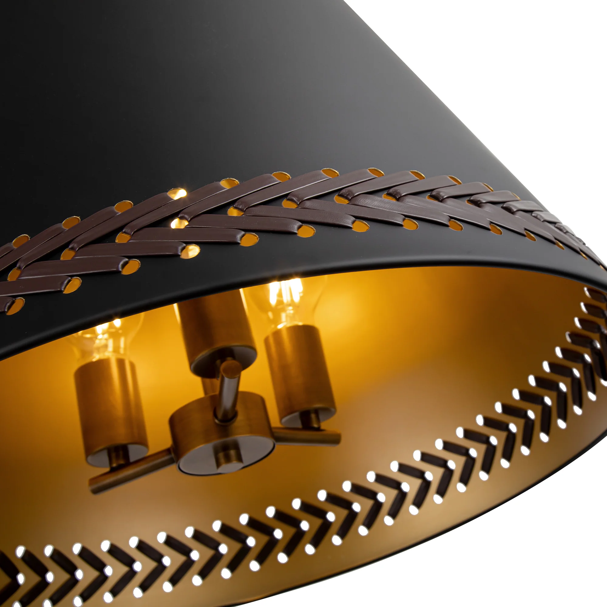 Marcelli Leather Pendant Light - Image 3