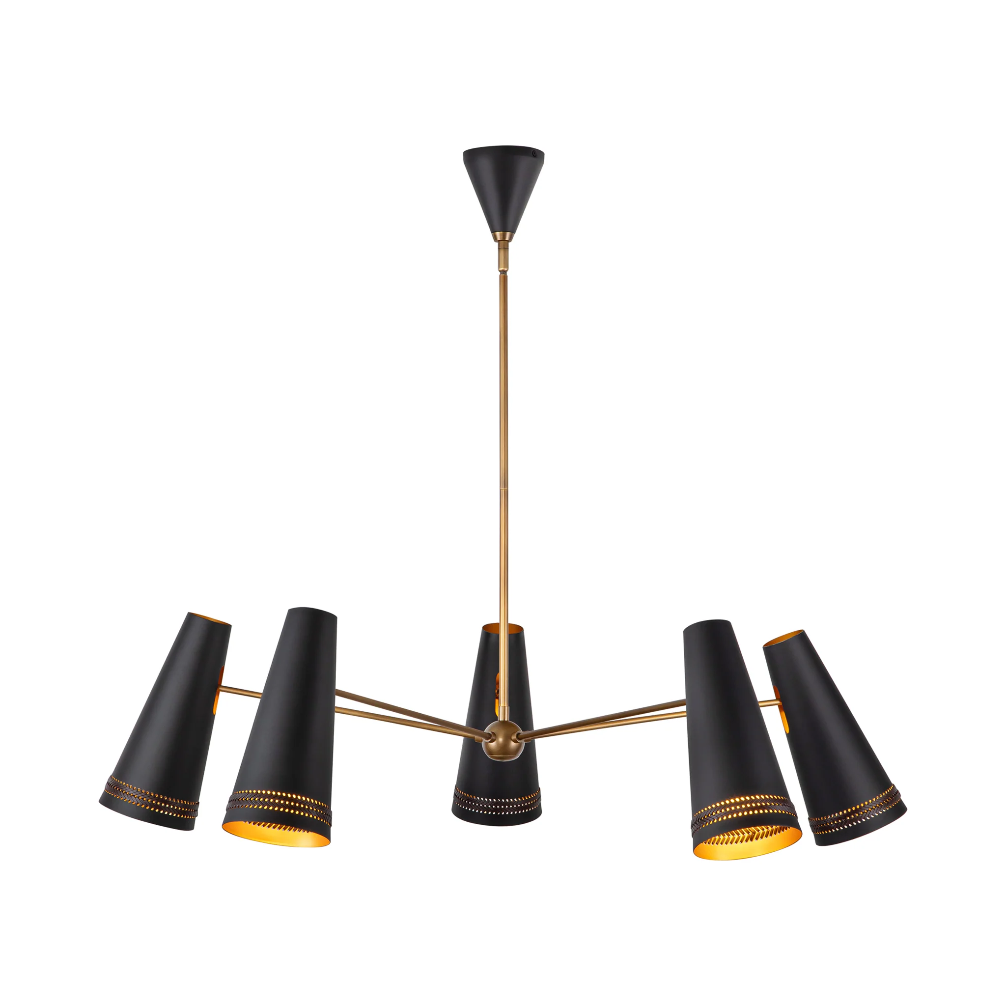 Marcelli Torino Leather Chandelier