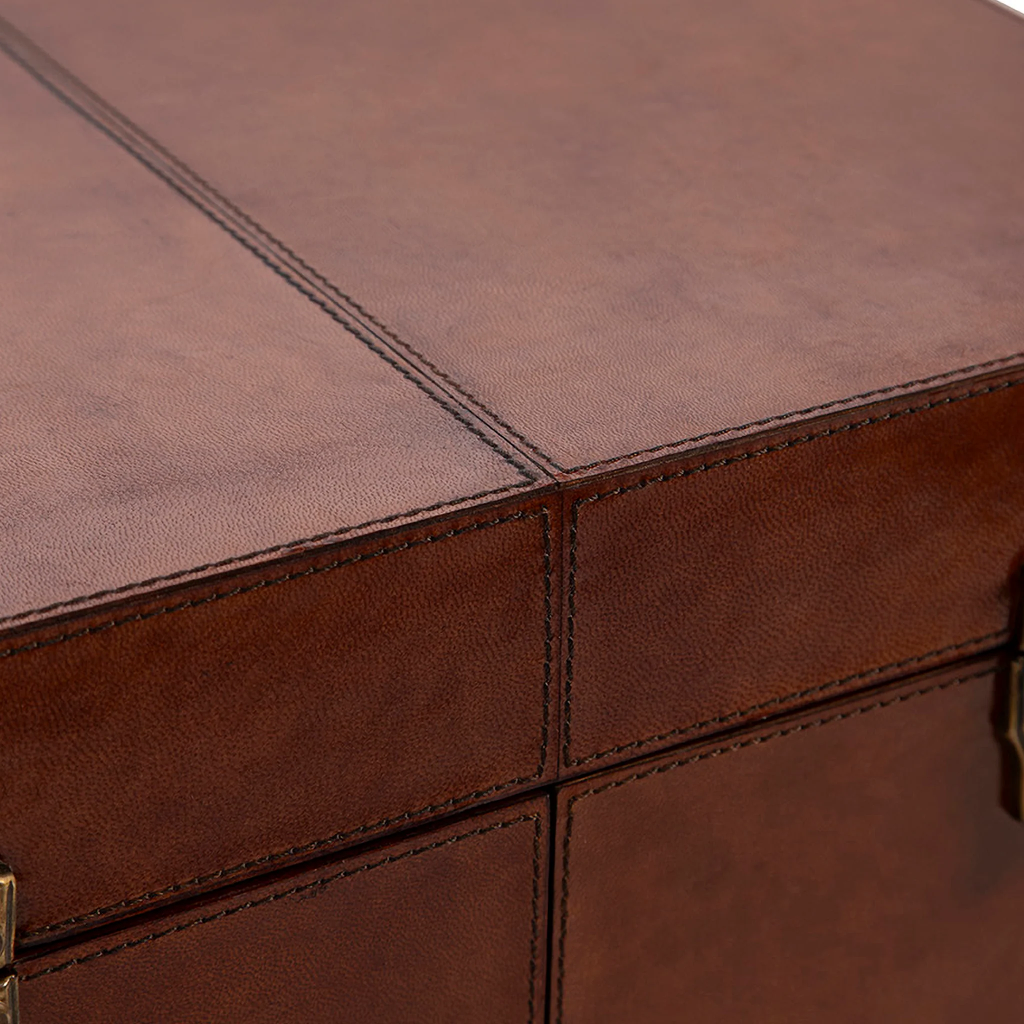 Marcellus Leather Storage Trunk - Image 14