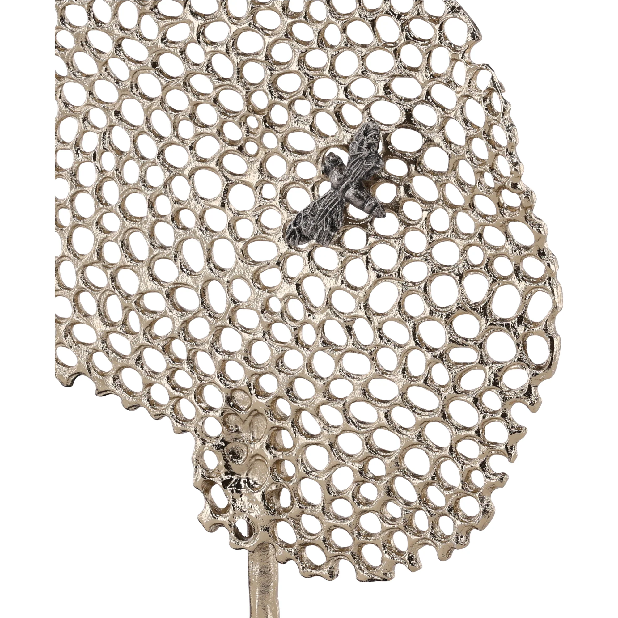 Marenti Brass Honeycomb Sculpture - Image 3