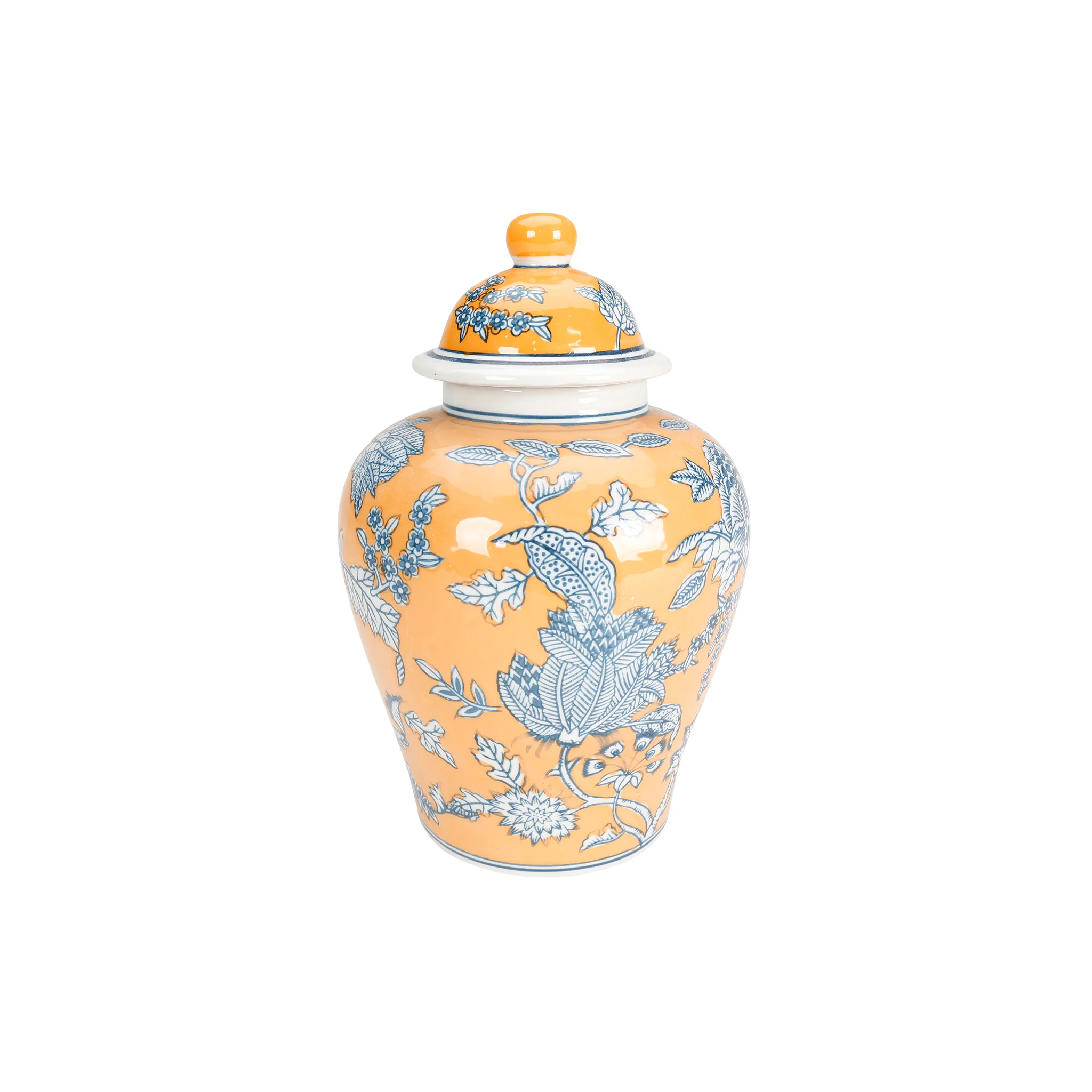 Marigold Porcelain Floral Jar