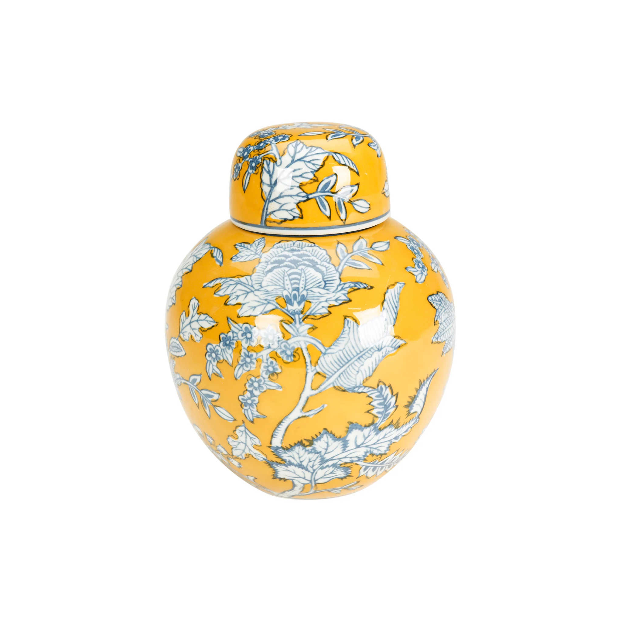 Marigold Porcelain Ginger Jar