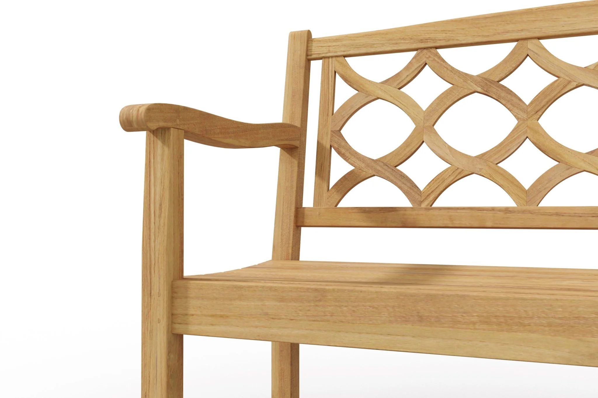Mariselle Teak Garden Bench - Image 5
